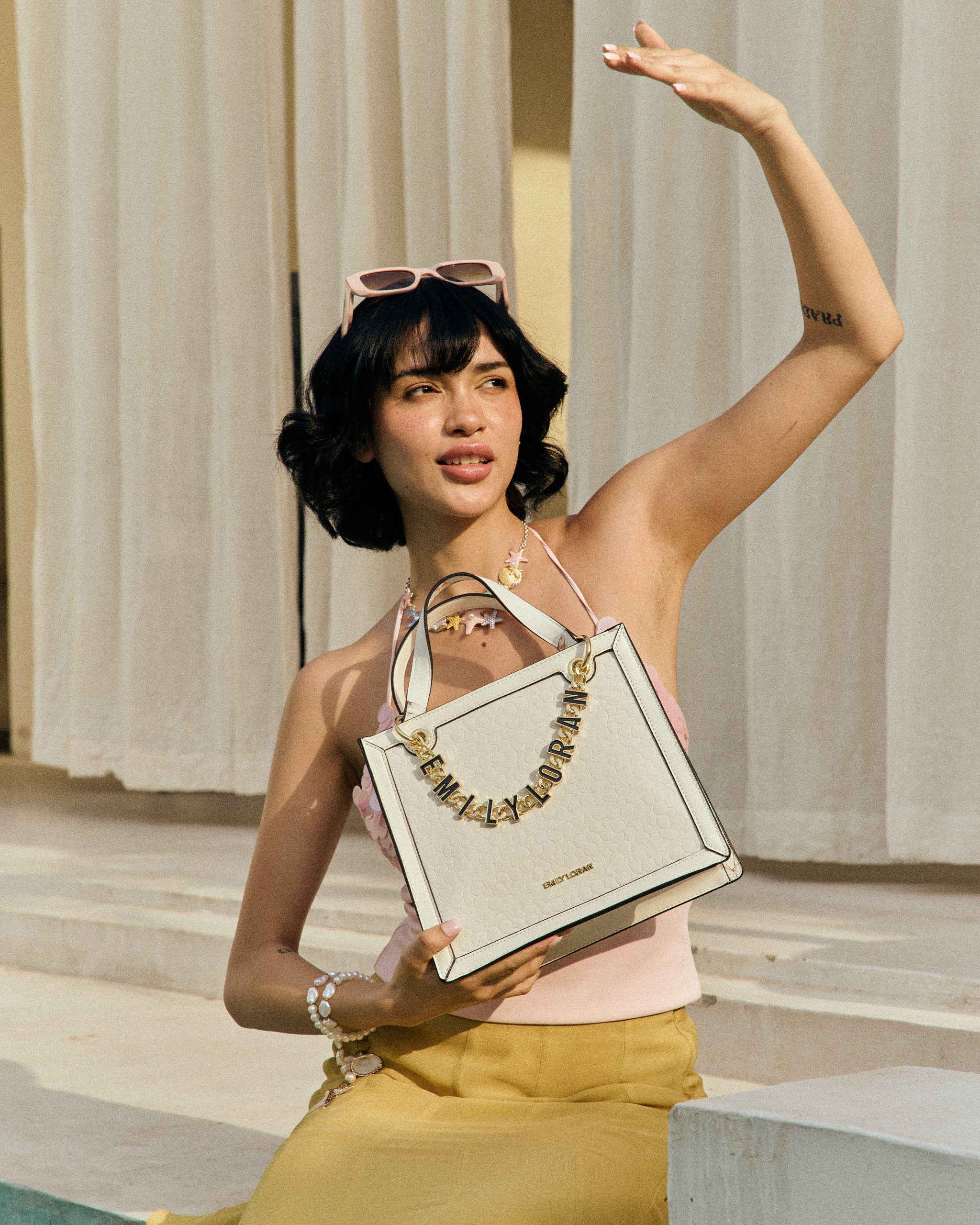 Viora Handbag- White
