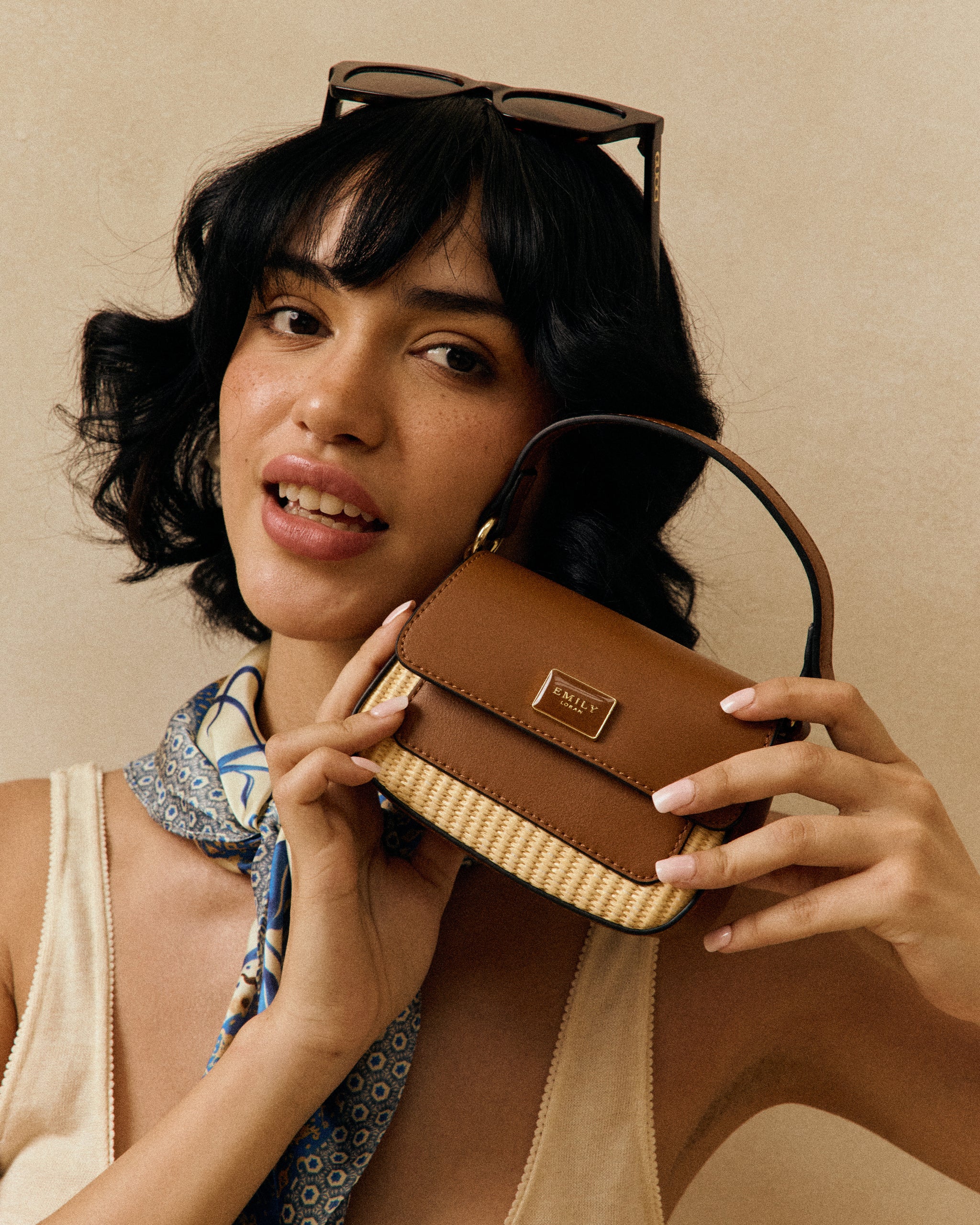 Blossom Mini Bag- Brown