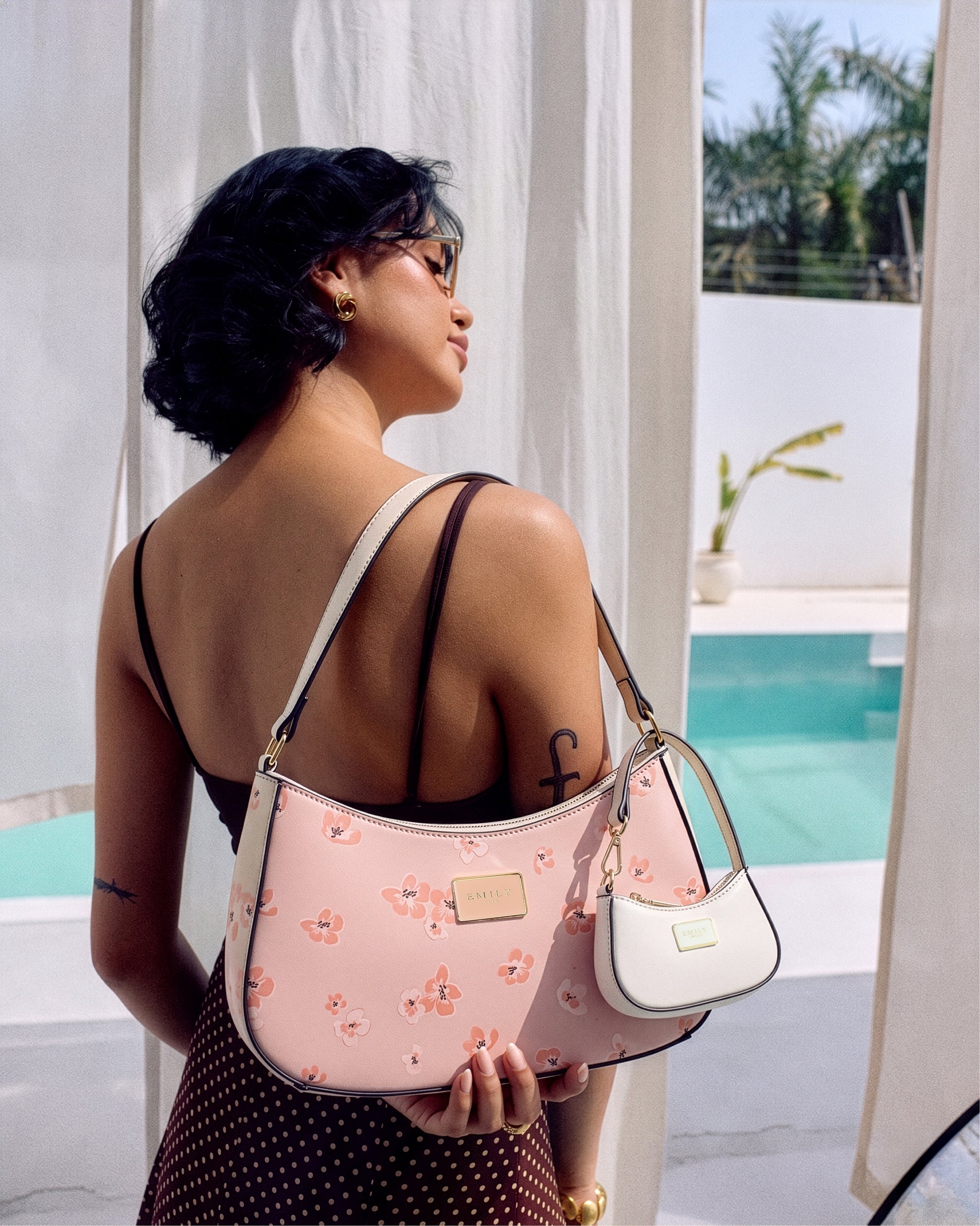 Opaline Duo Shoulder Bag- Pink