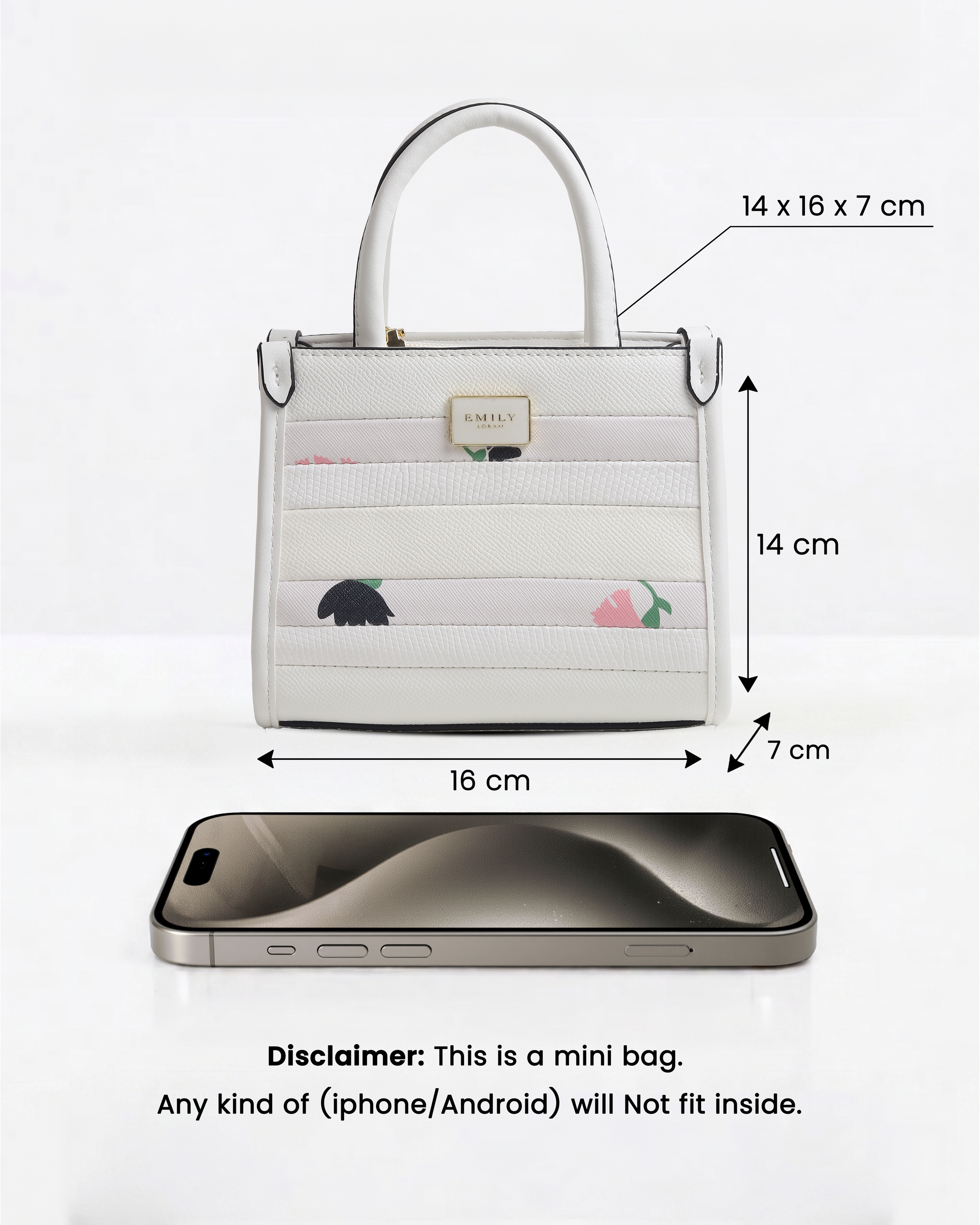 Opal Mini Bag- White