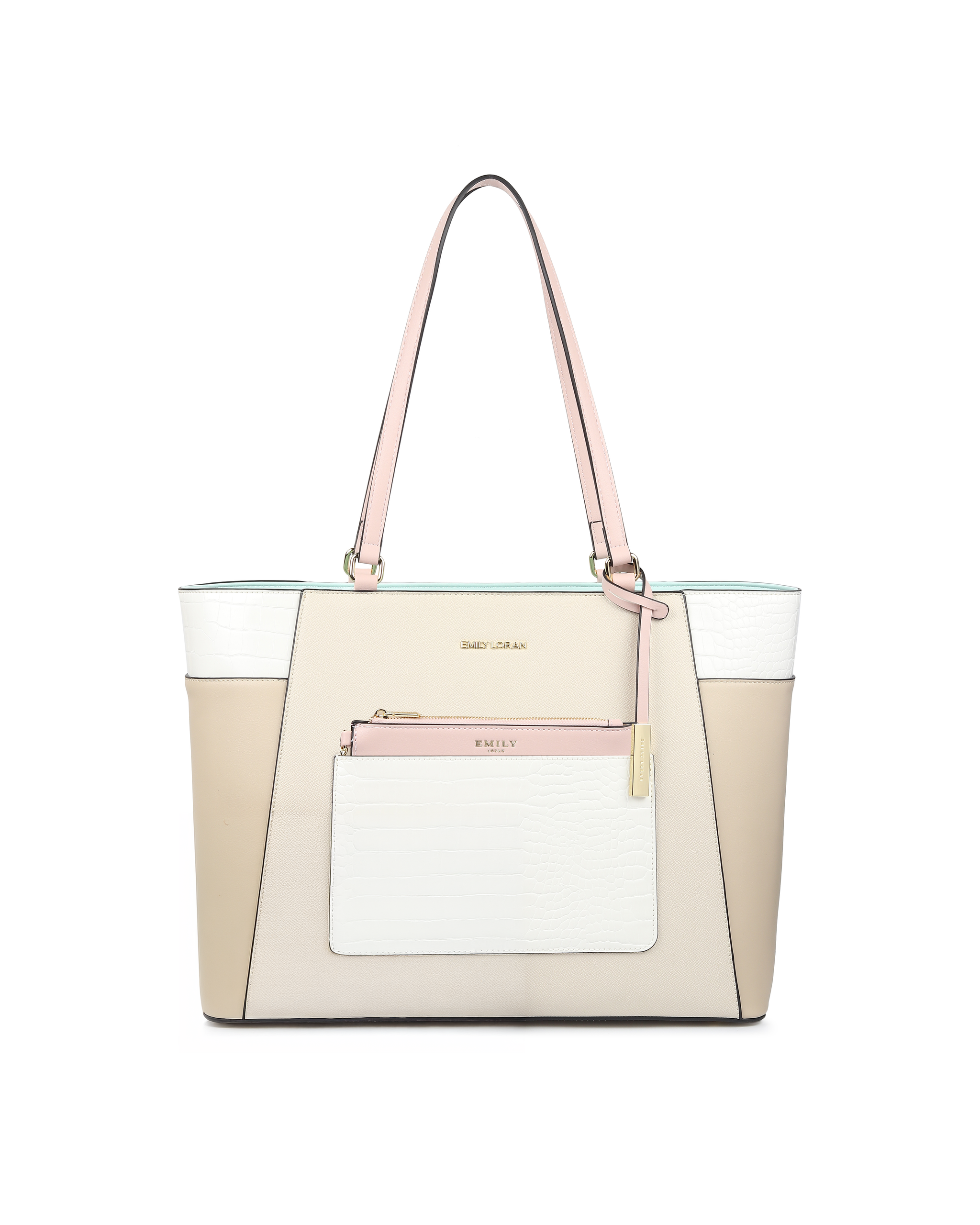 Nova Tote Bag -  Cream Pink