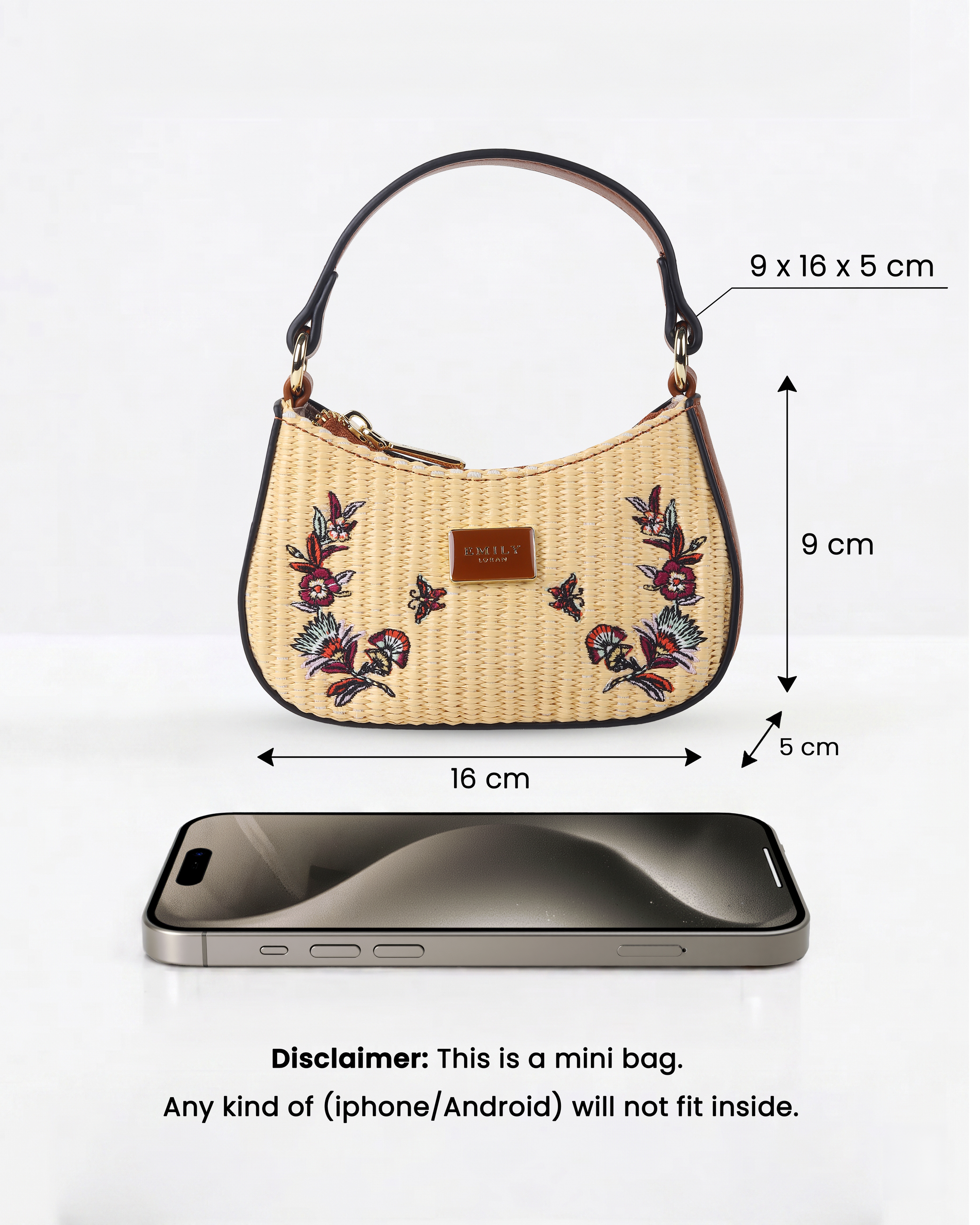 Fleur Mini Bag- Beige