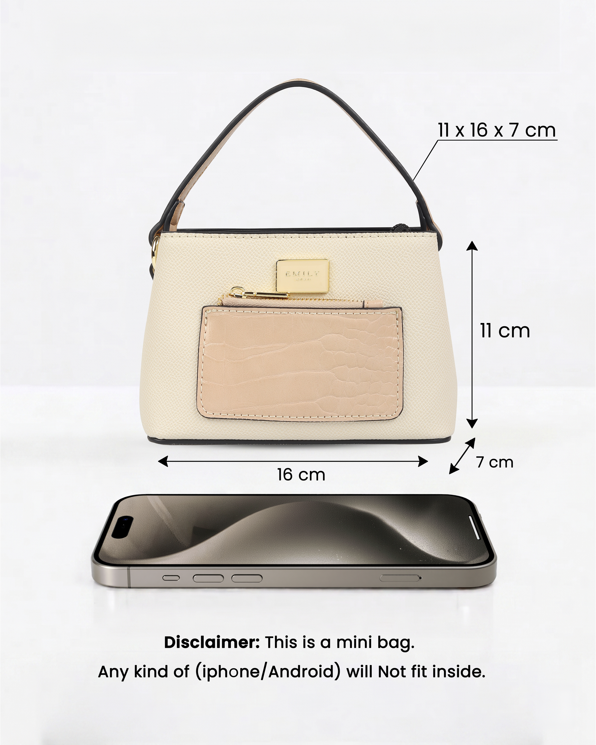 Blaire Mini Bag- Beige