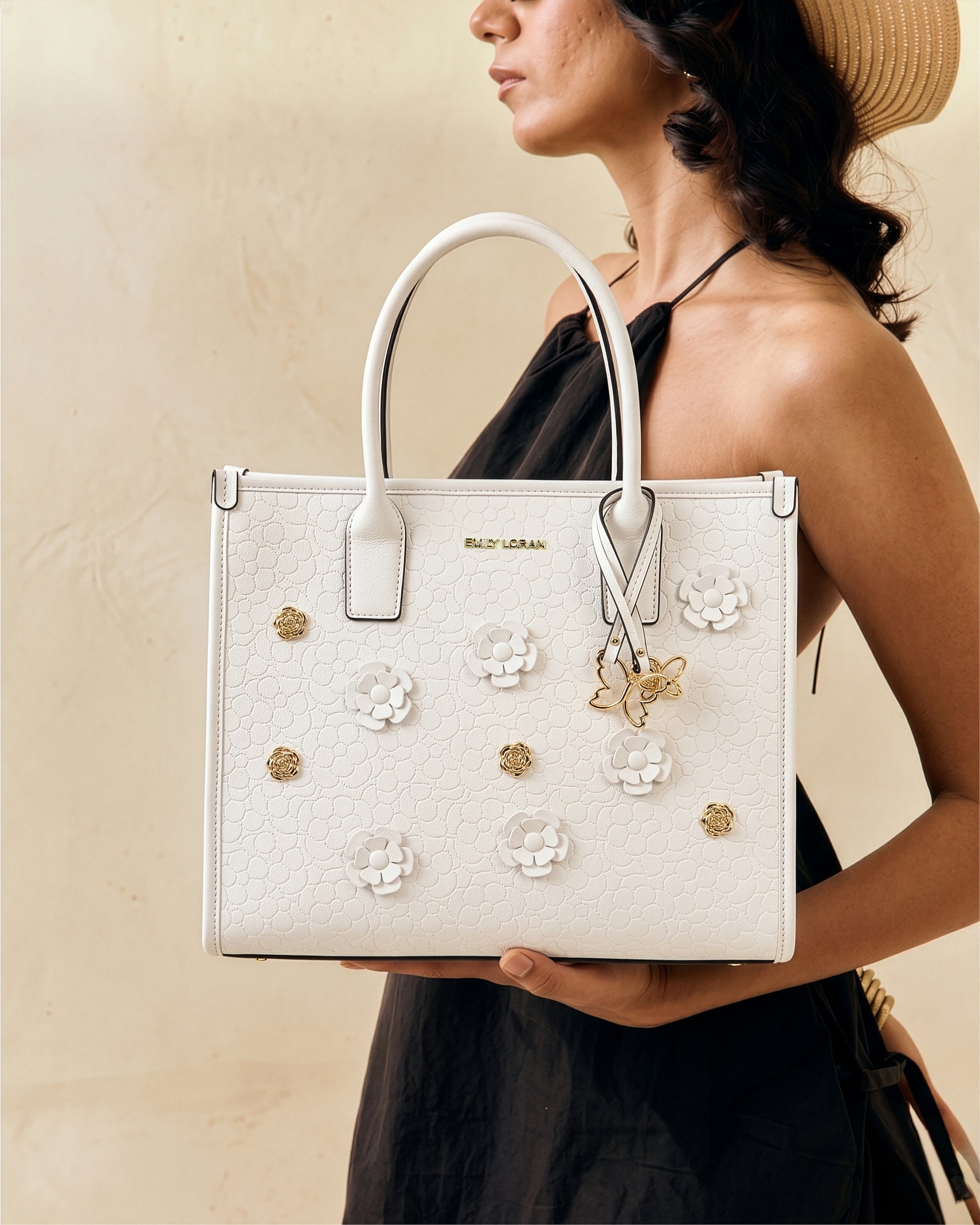 Fleure Handbag- White