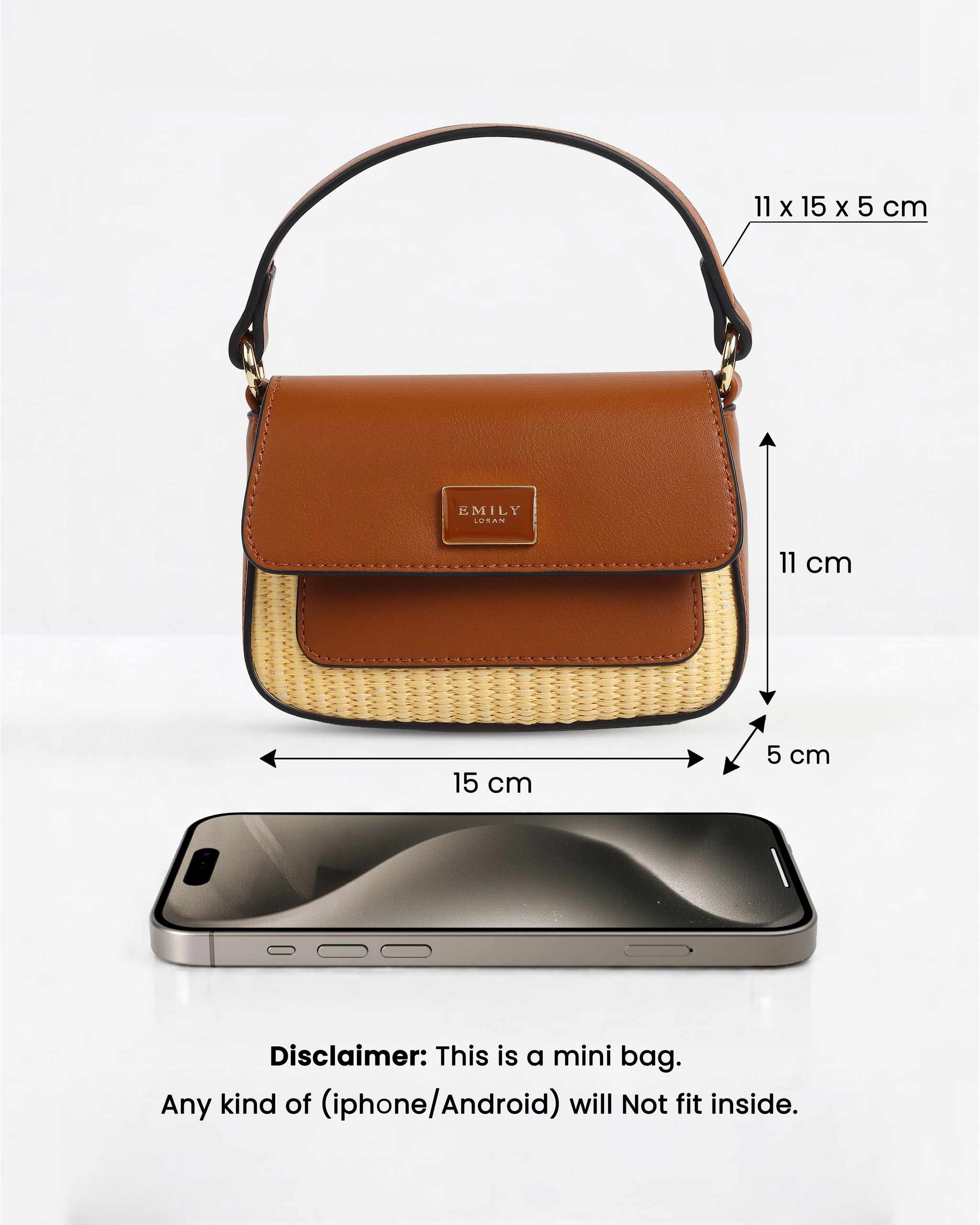Blossom Mini Bag- Brown