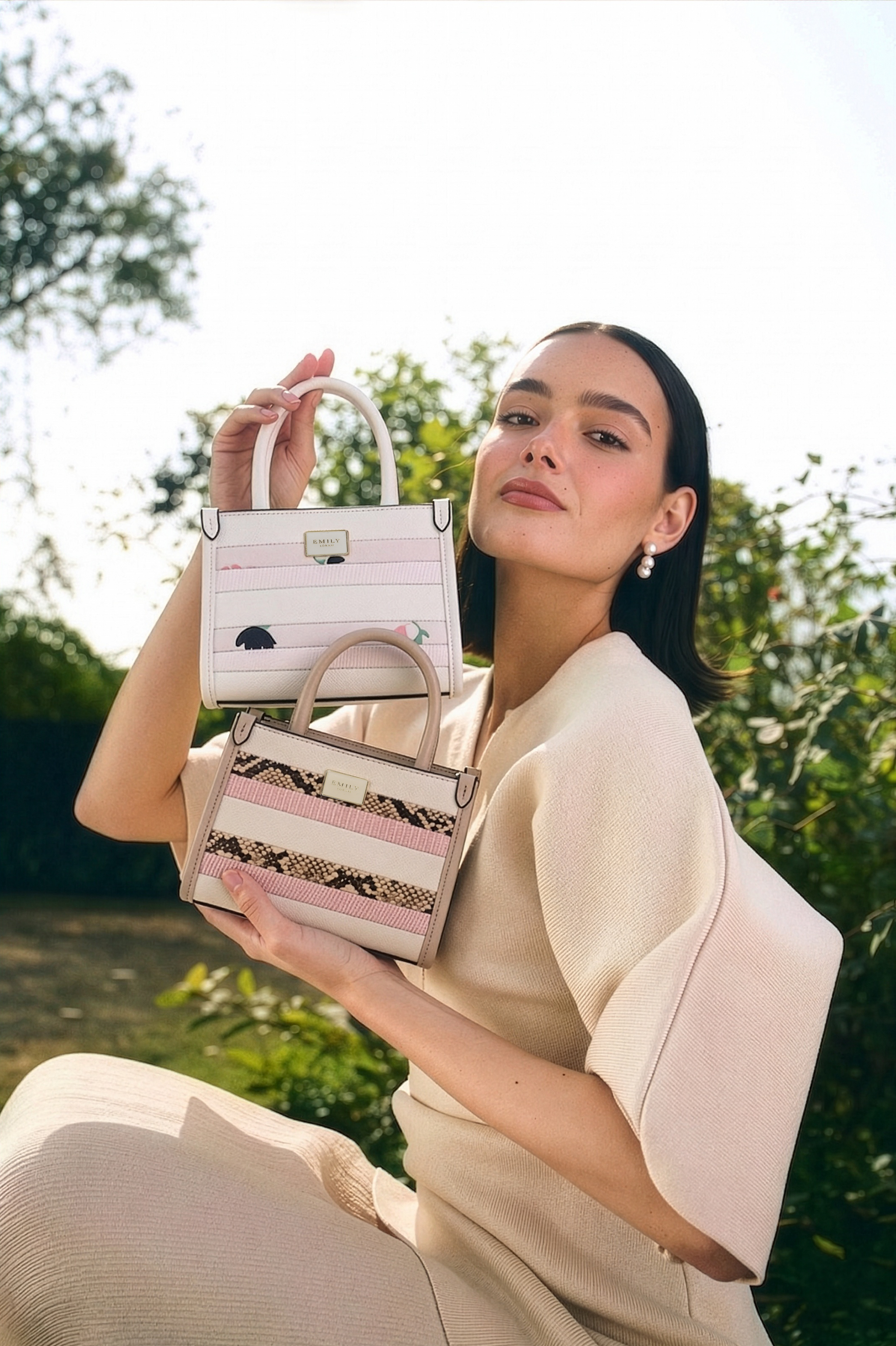 Opal Mini Bag- White