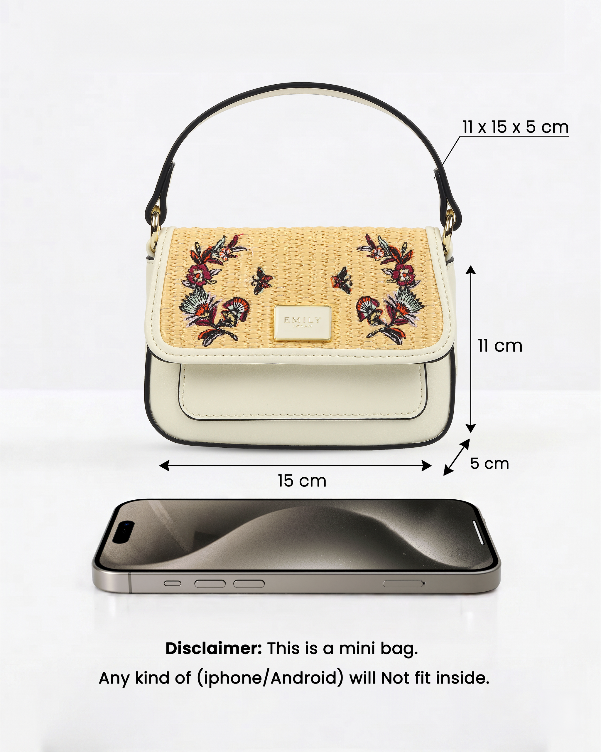 Blossom Mini Bag- White