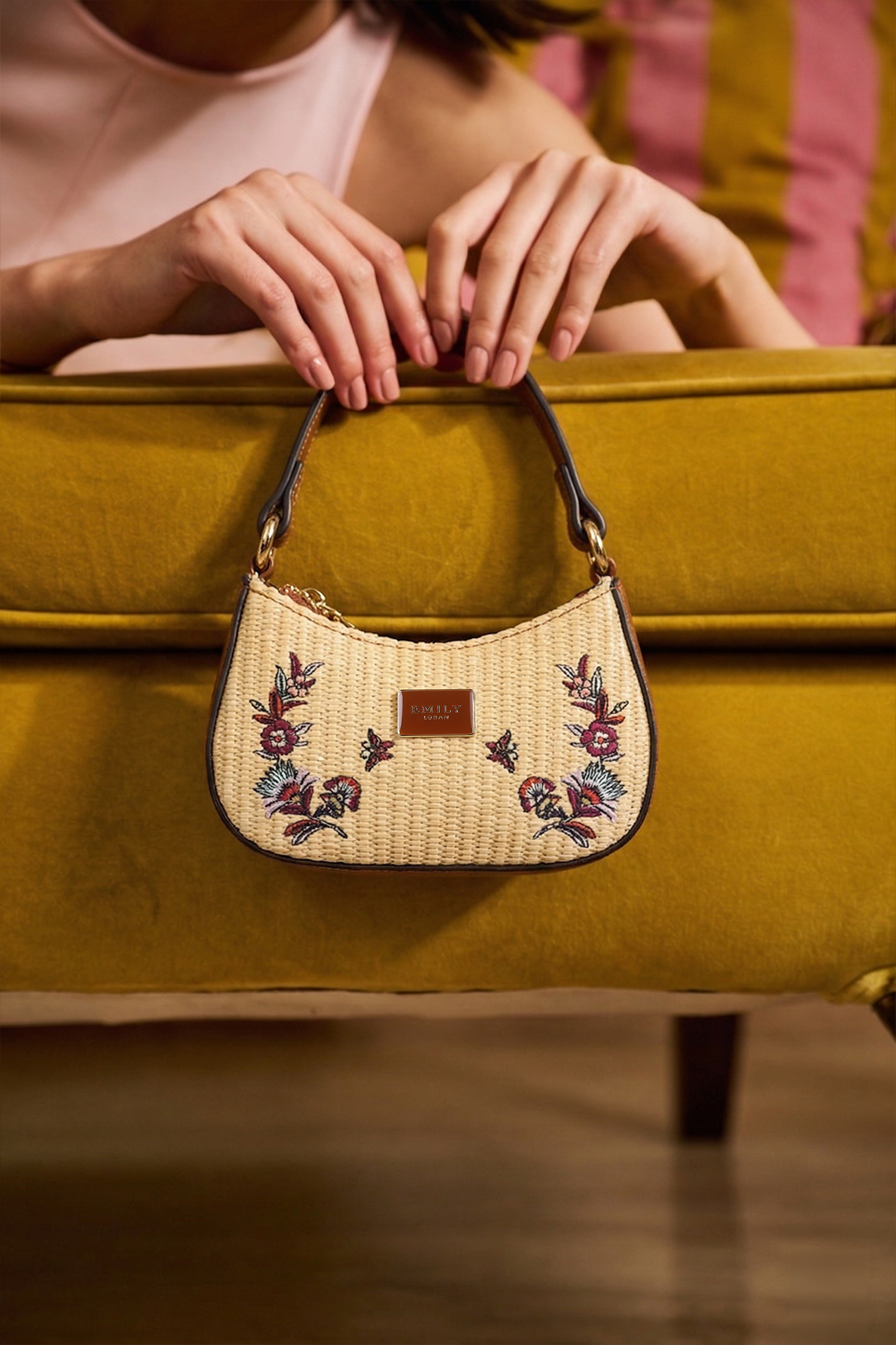 Fleur Mini Bag- Beige