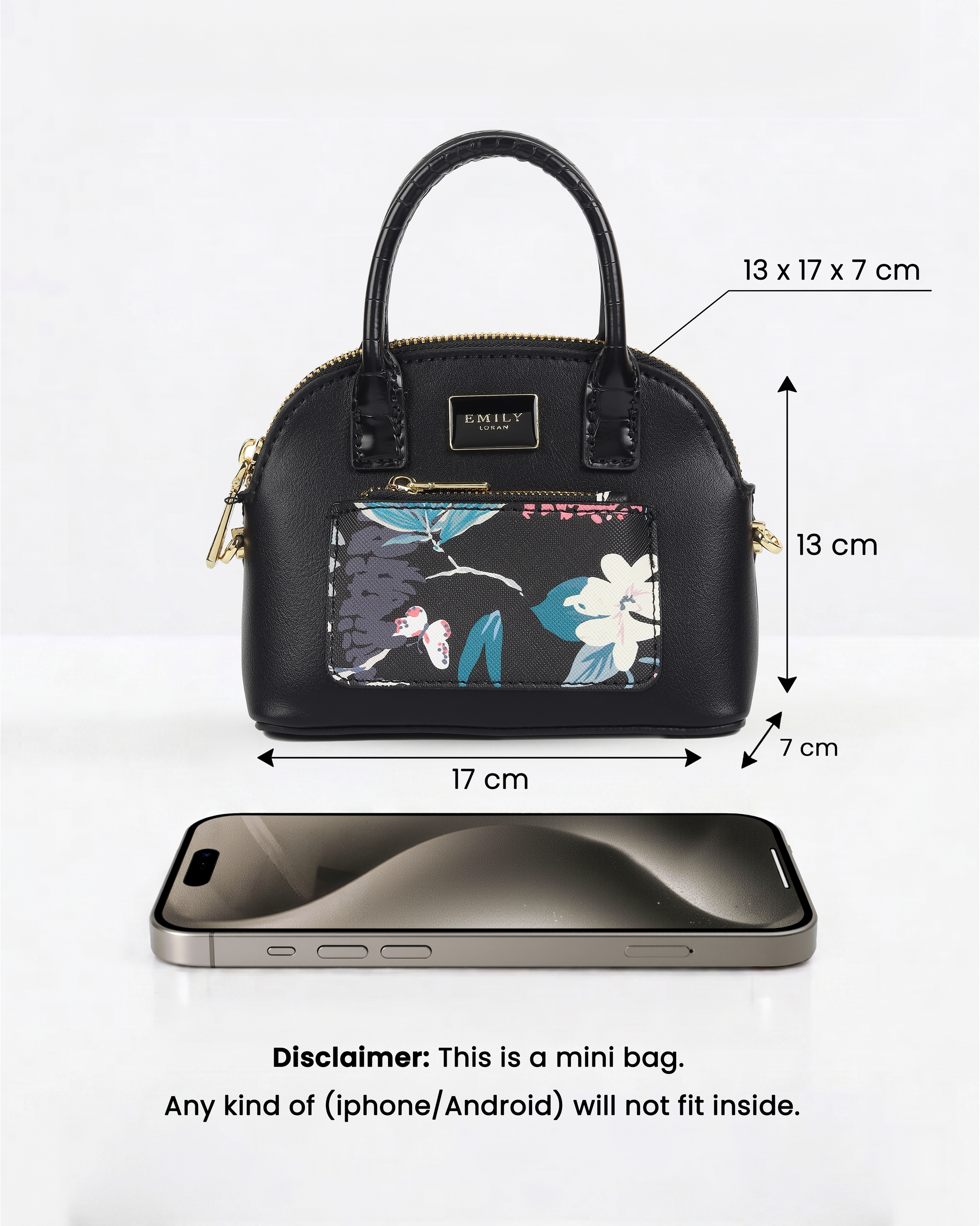 Bloom Mini Bag- Black