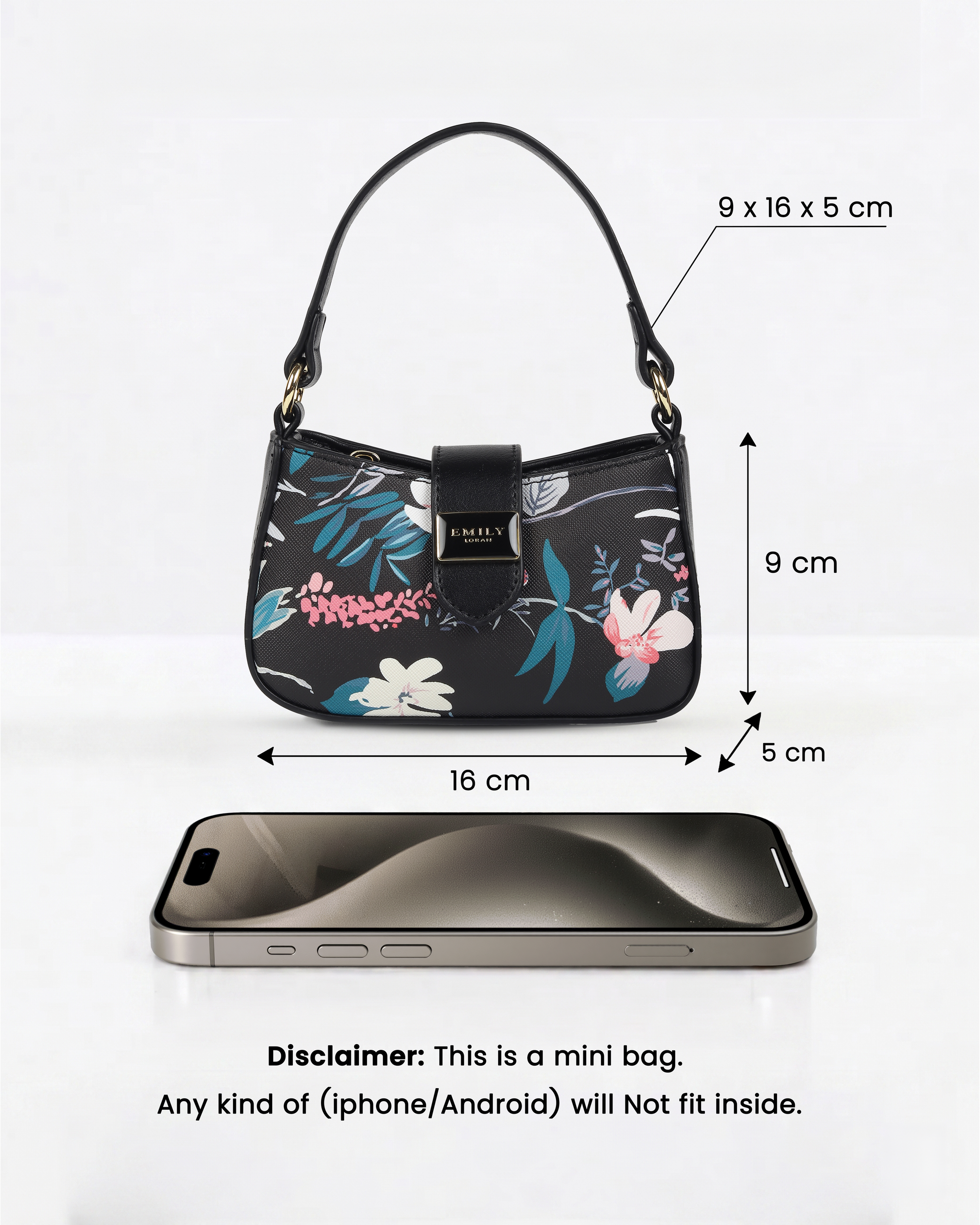 Whimsy Mini Bag- Black