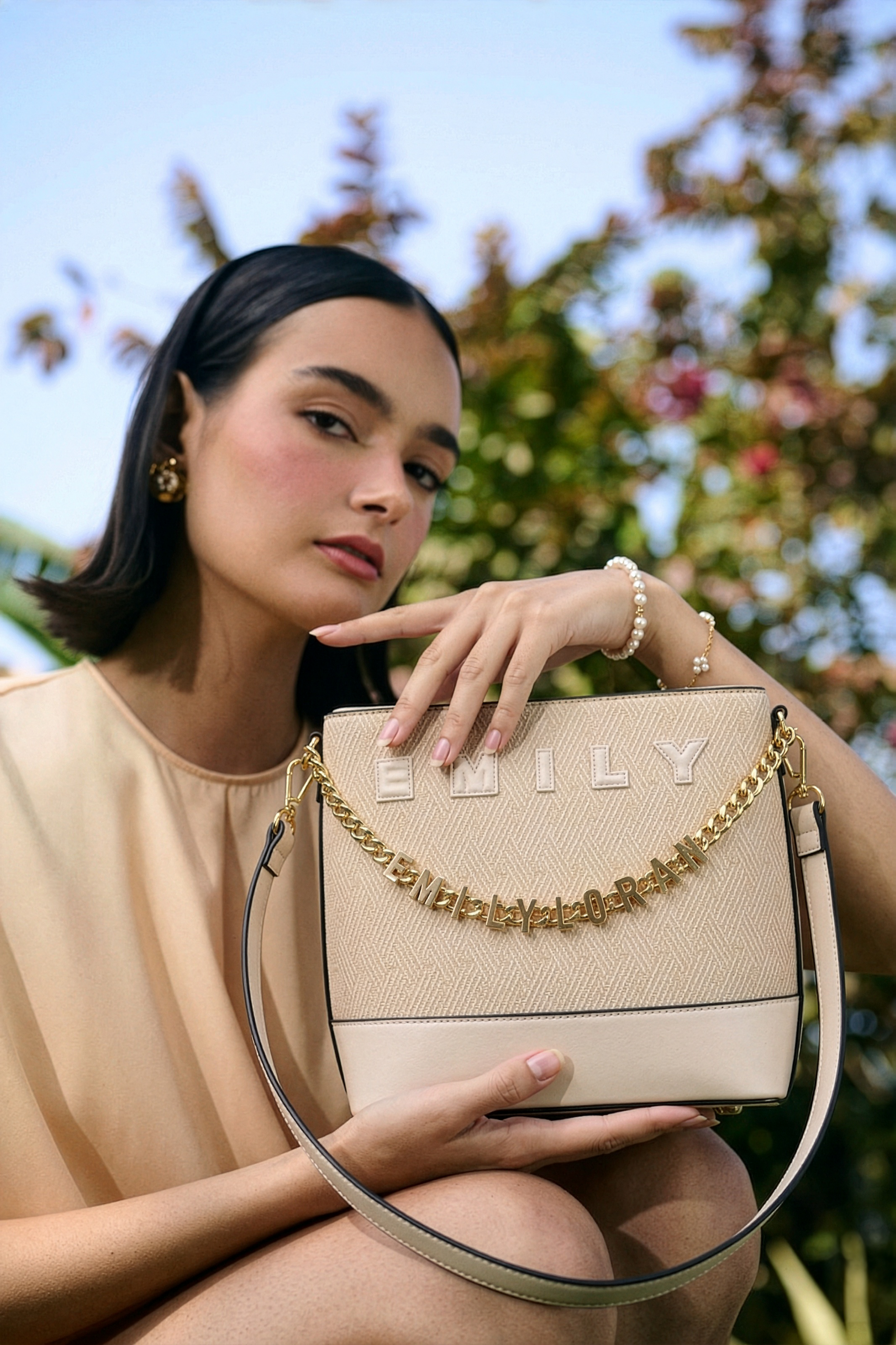Auracharm Handbag - Beige