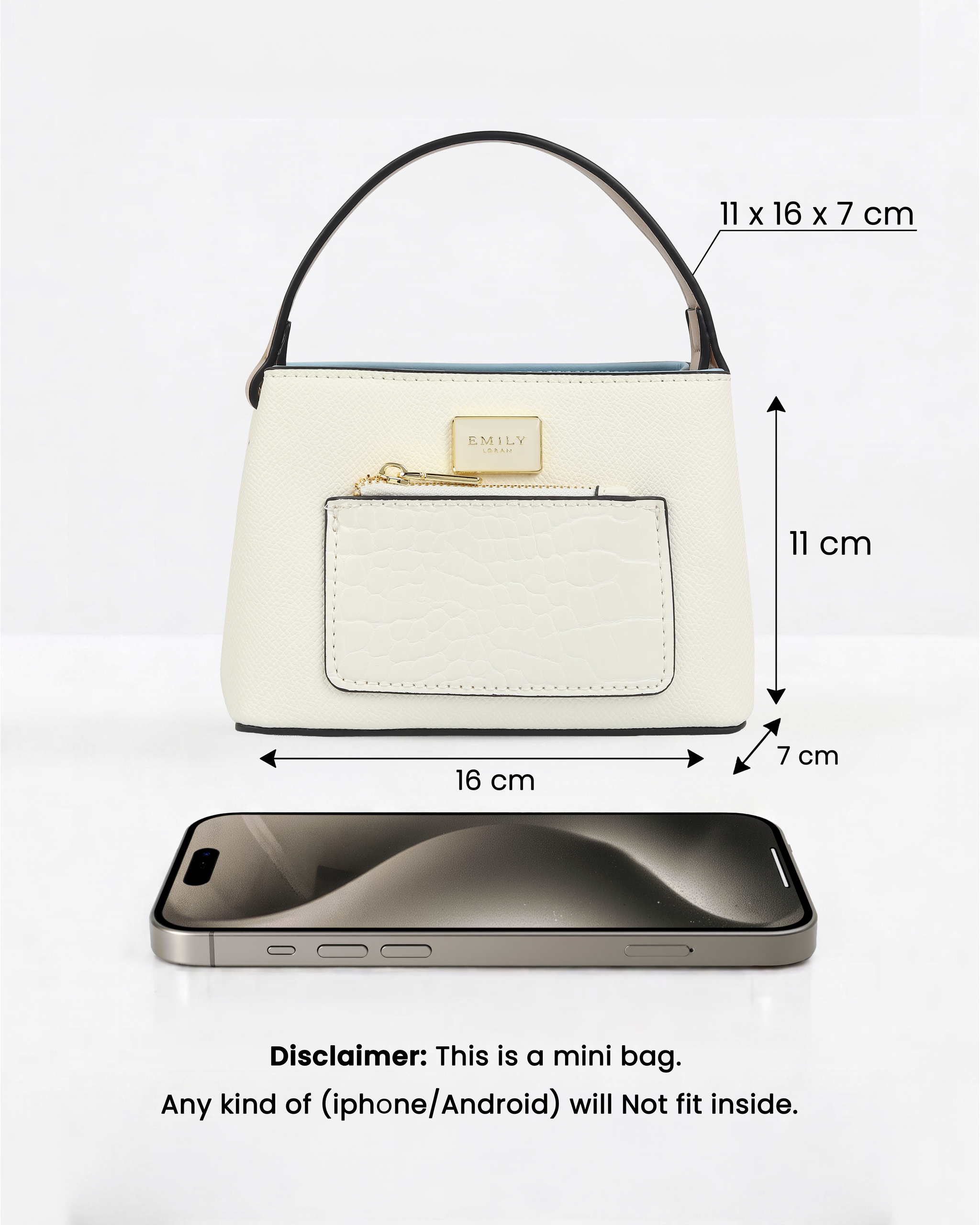Blaire Mini Bag- White