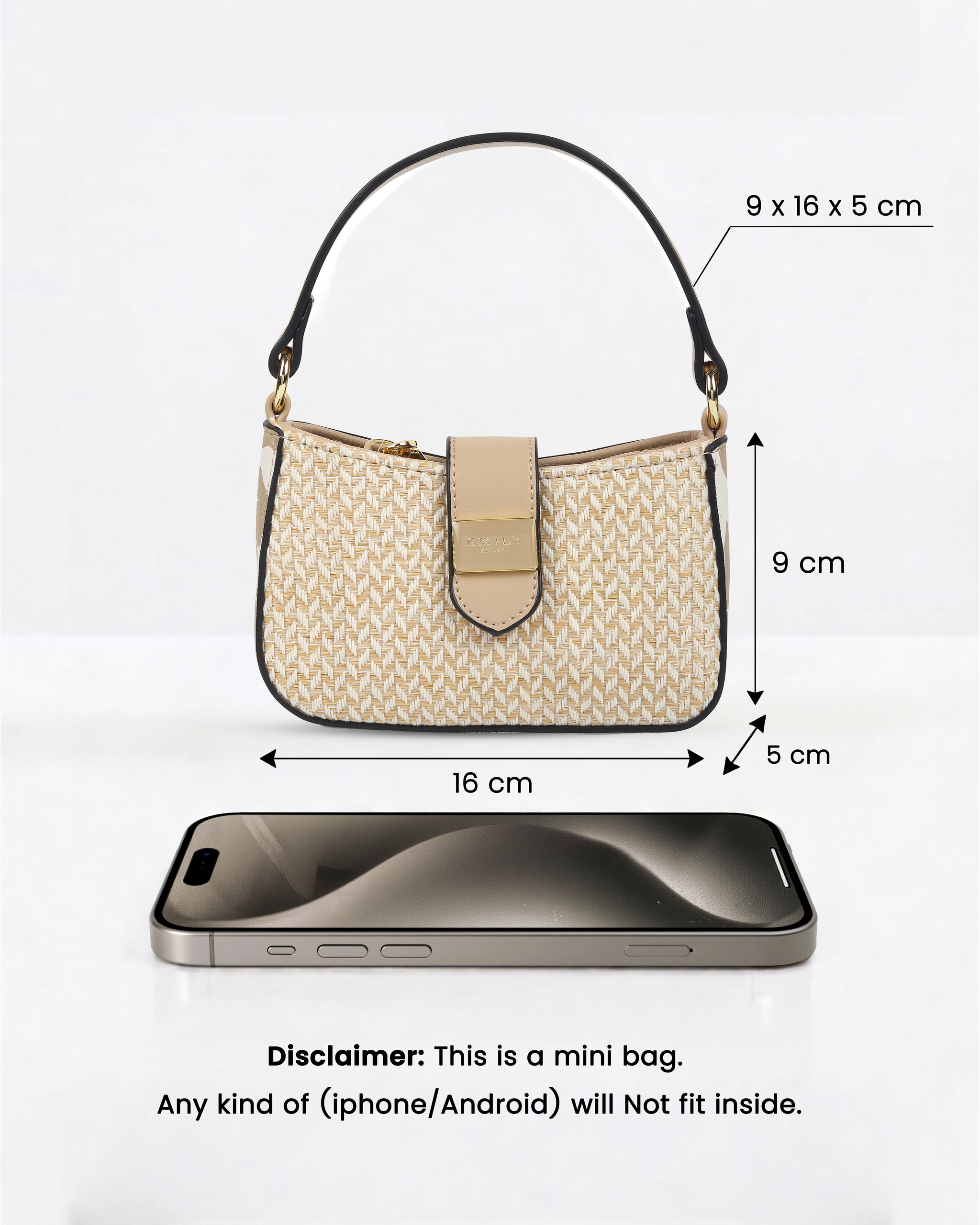 Whimsy Mini Bag- Beige
