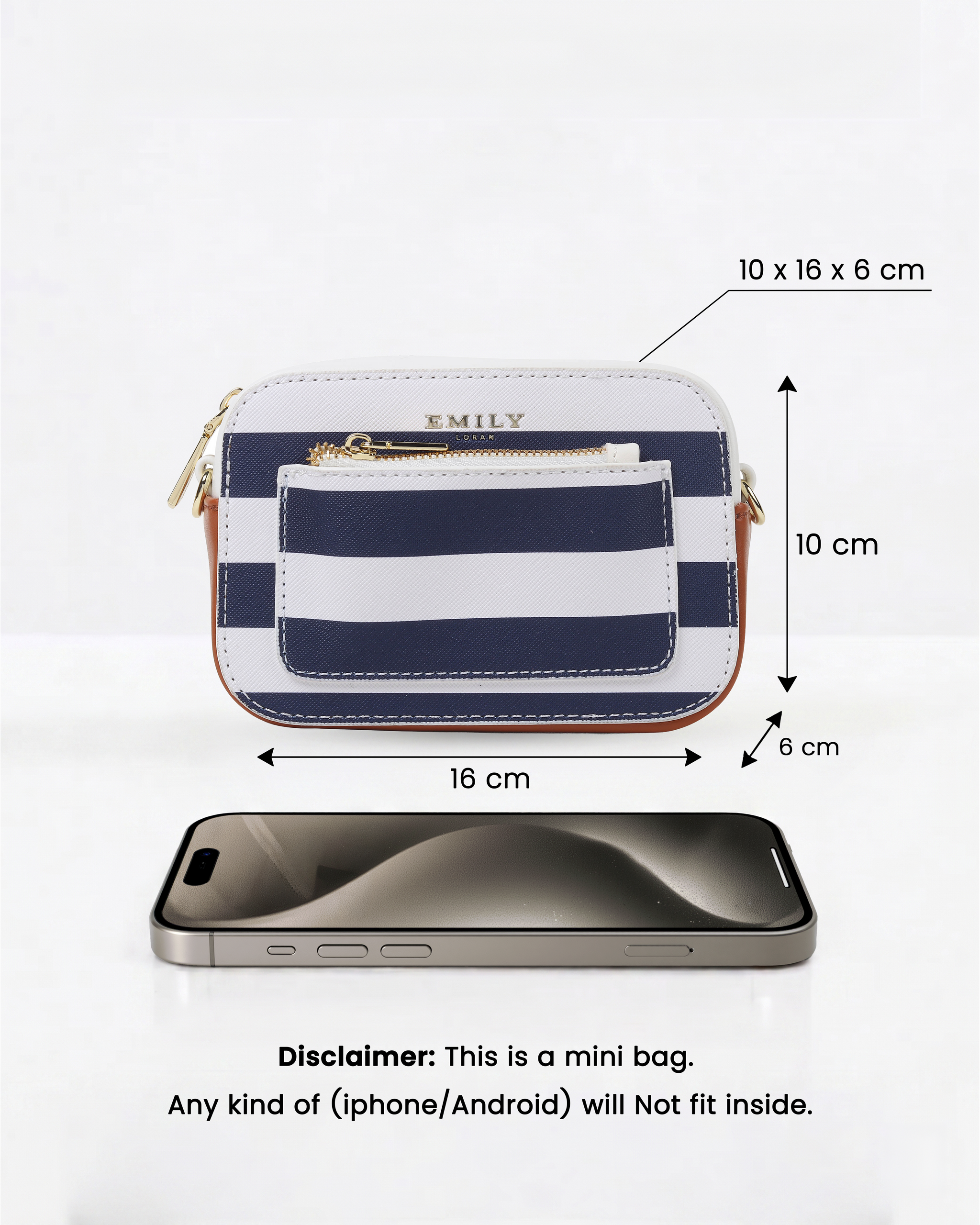 Belle Mini Bag- Stripes