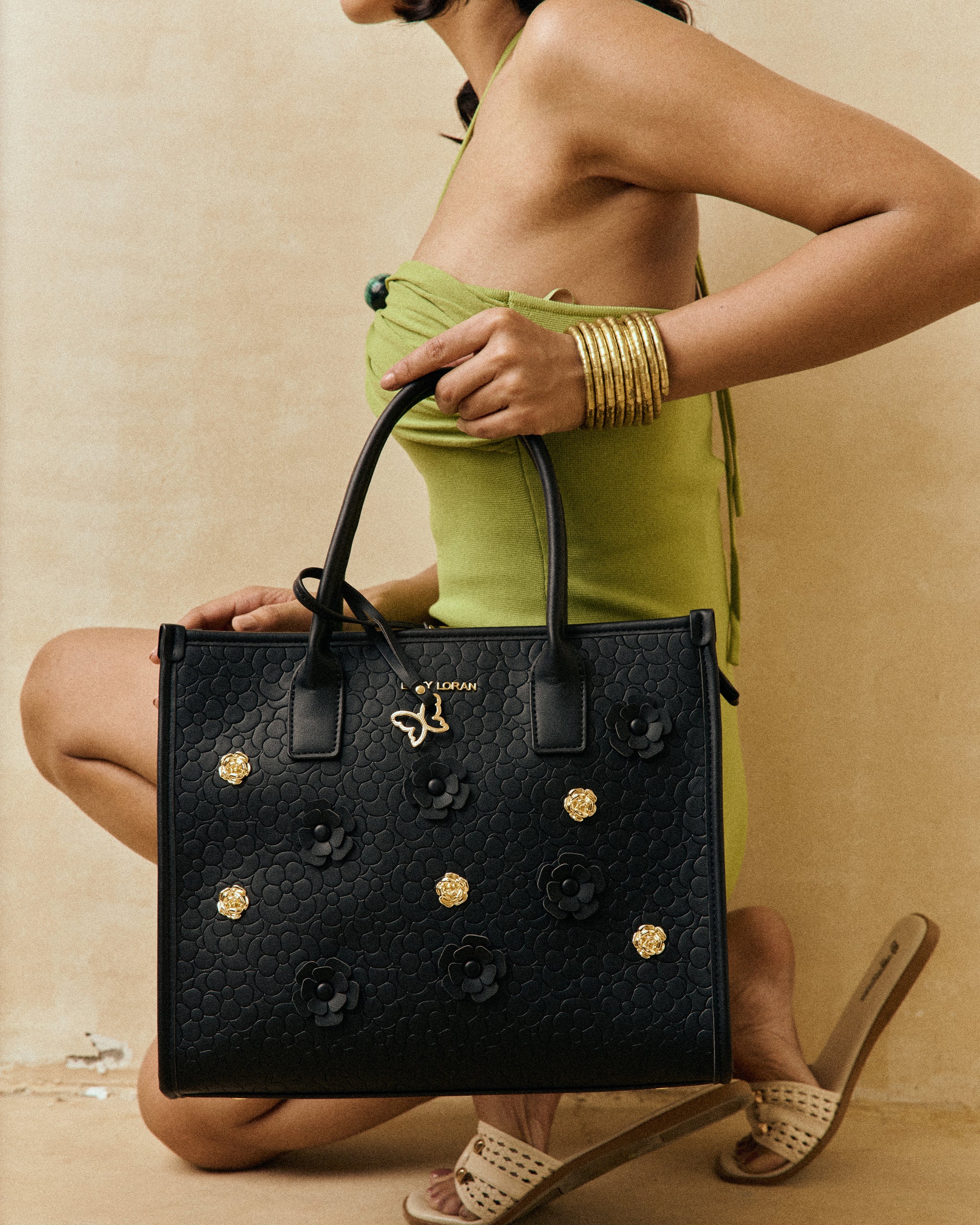 Fleure Handbag- Black