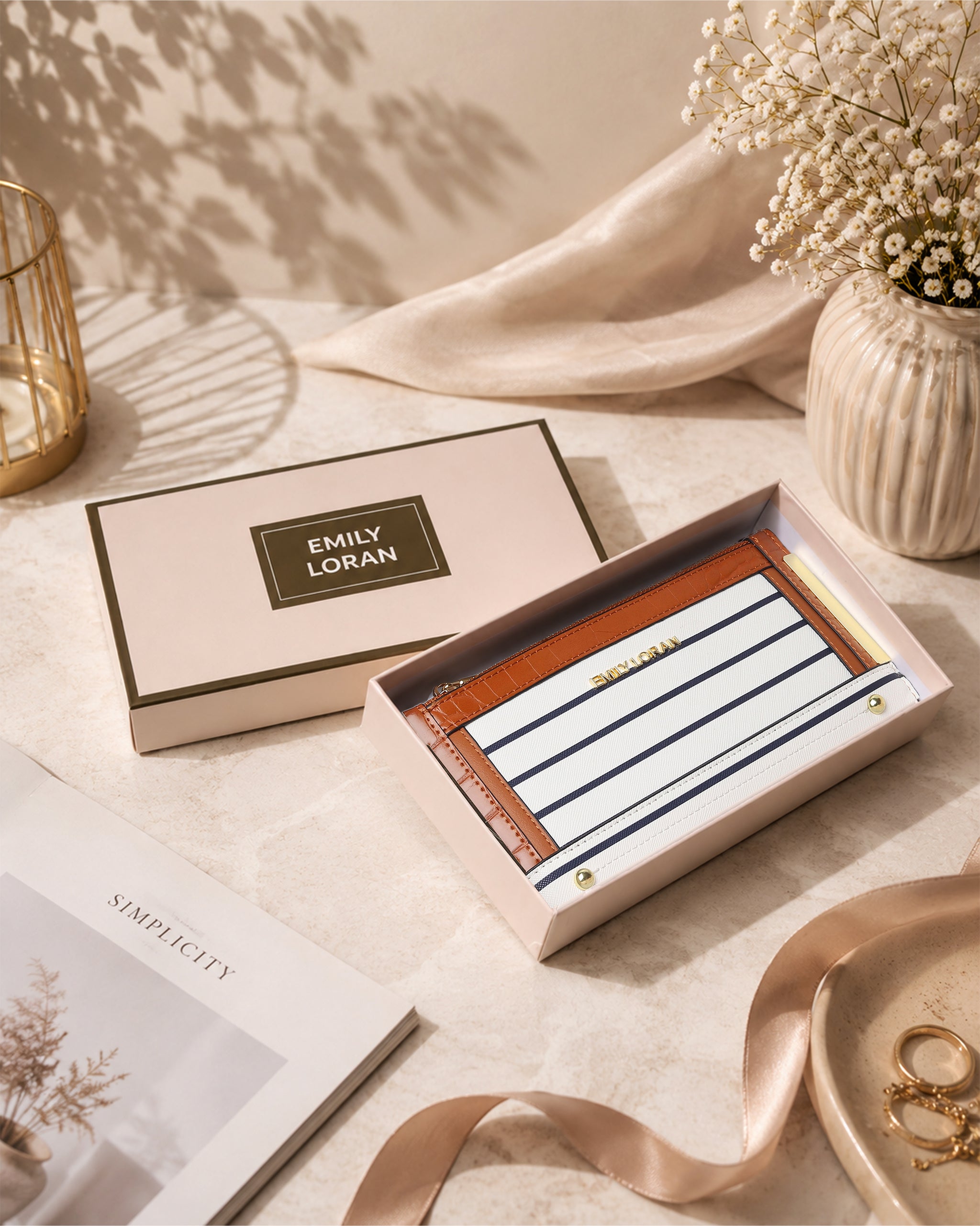 Rosalie Wallet- Stripes