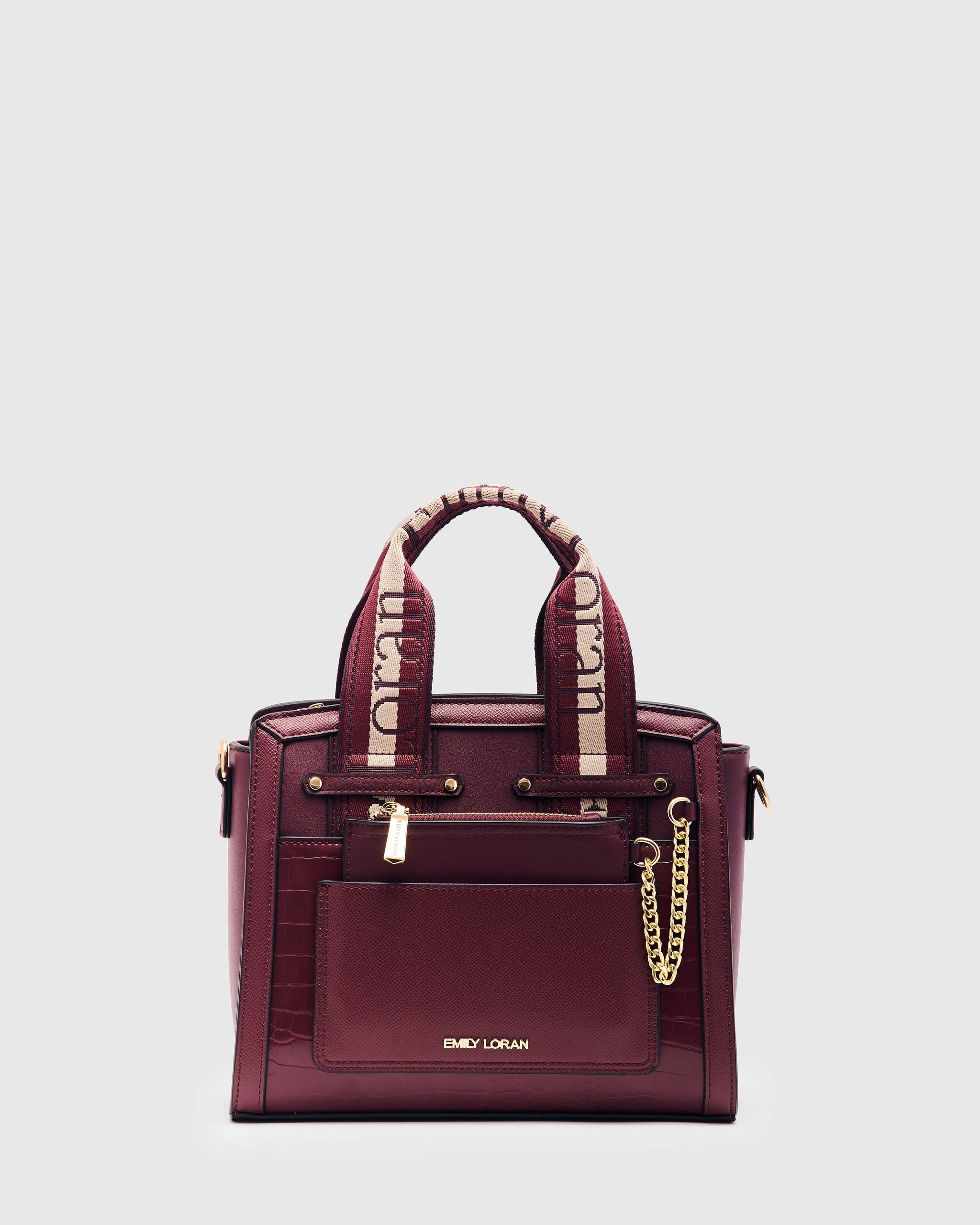 Elara Handbag - Wine
