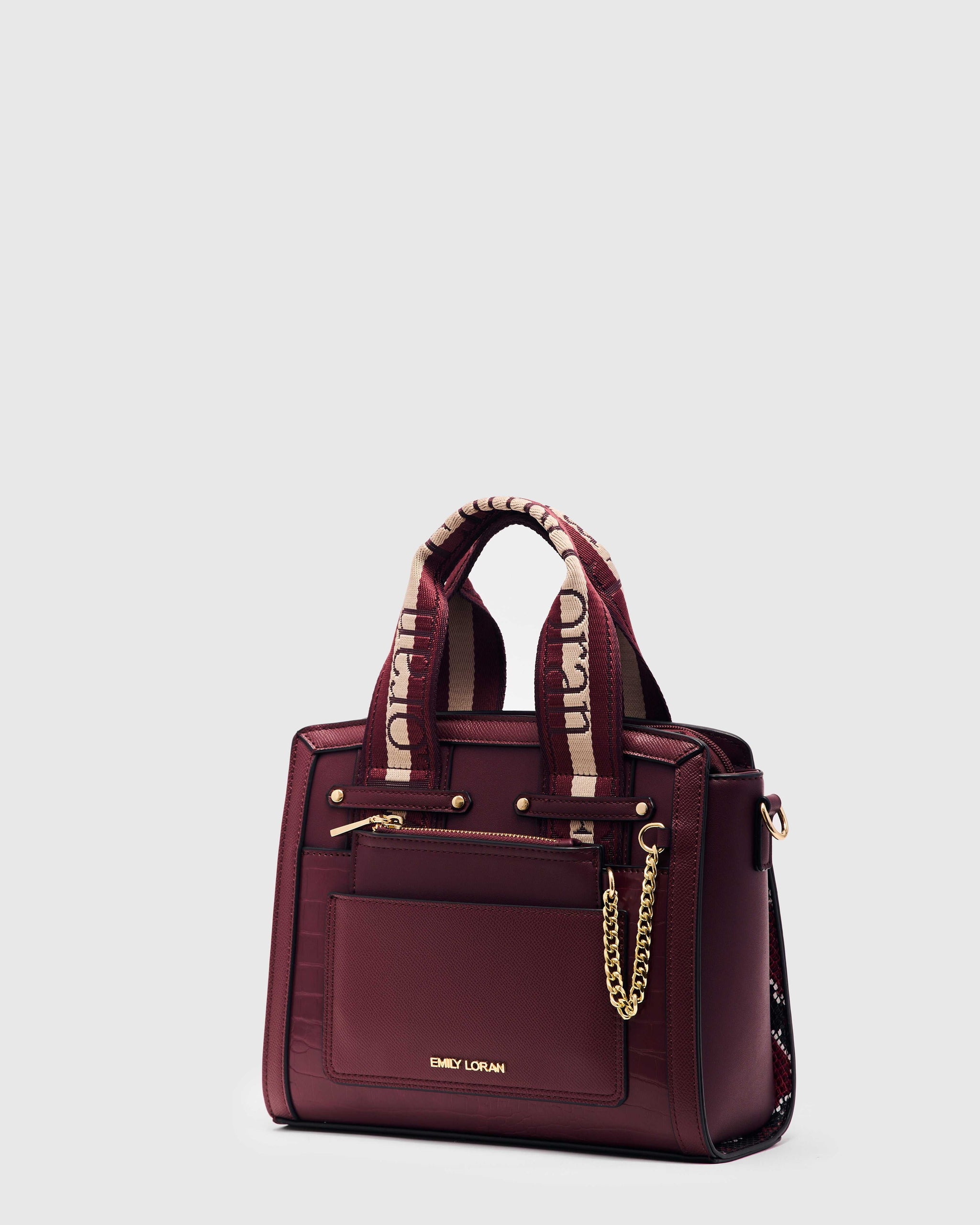 Elara Handbag - Wine