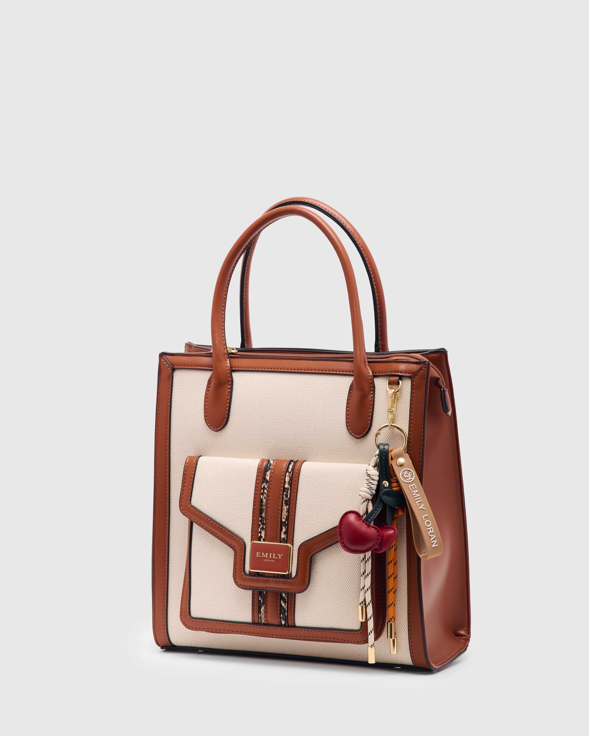 Evogue Charm Bag -Tan