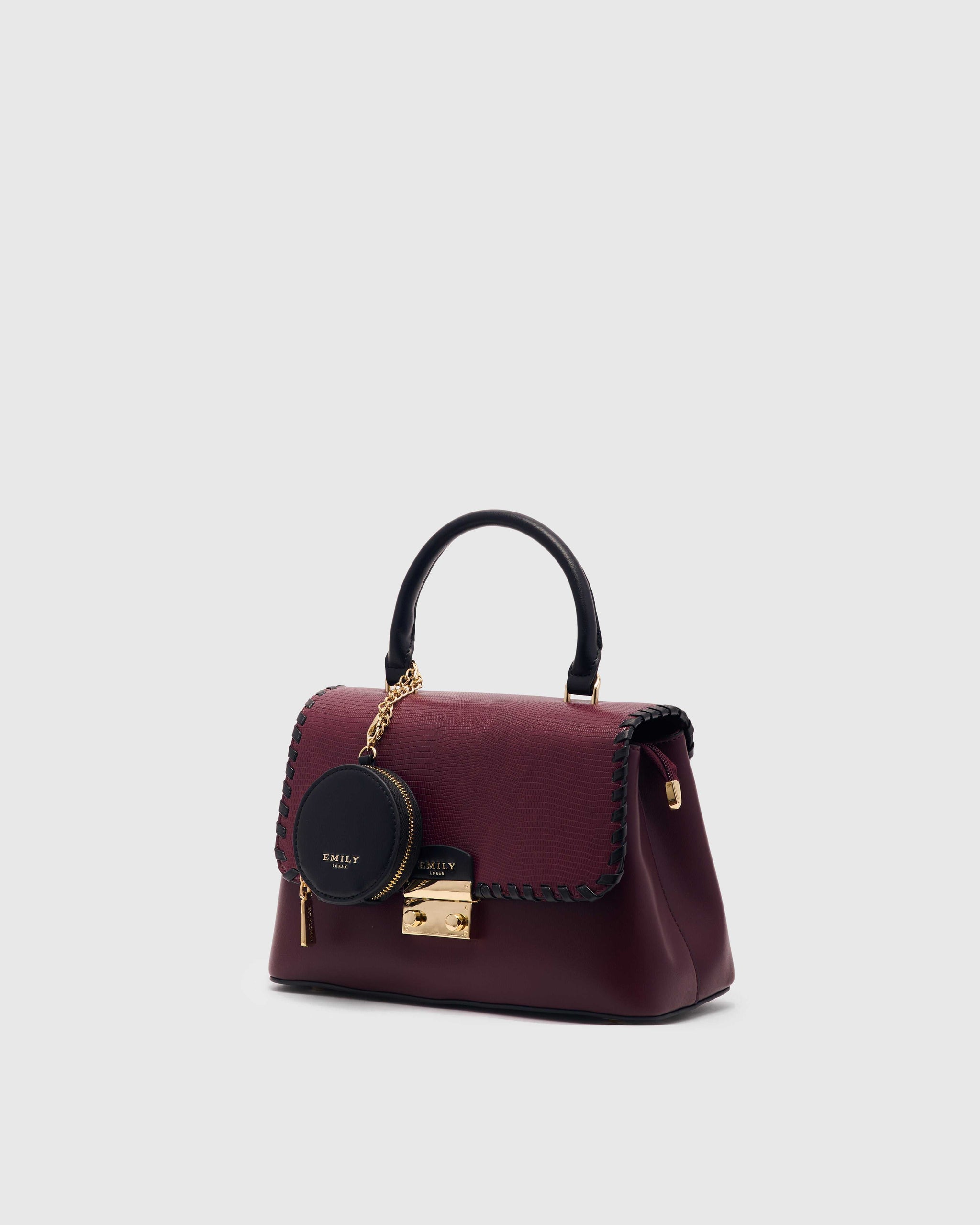 Noella Handbag - Wine