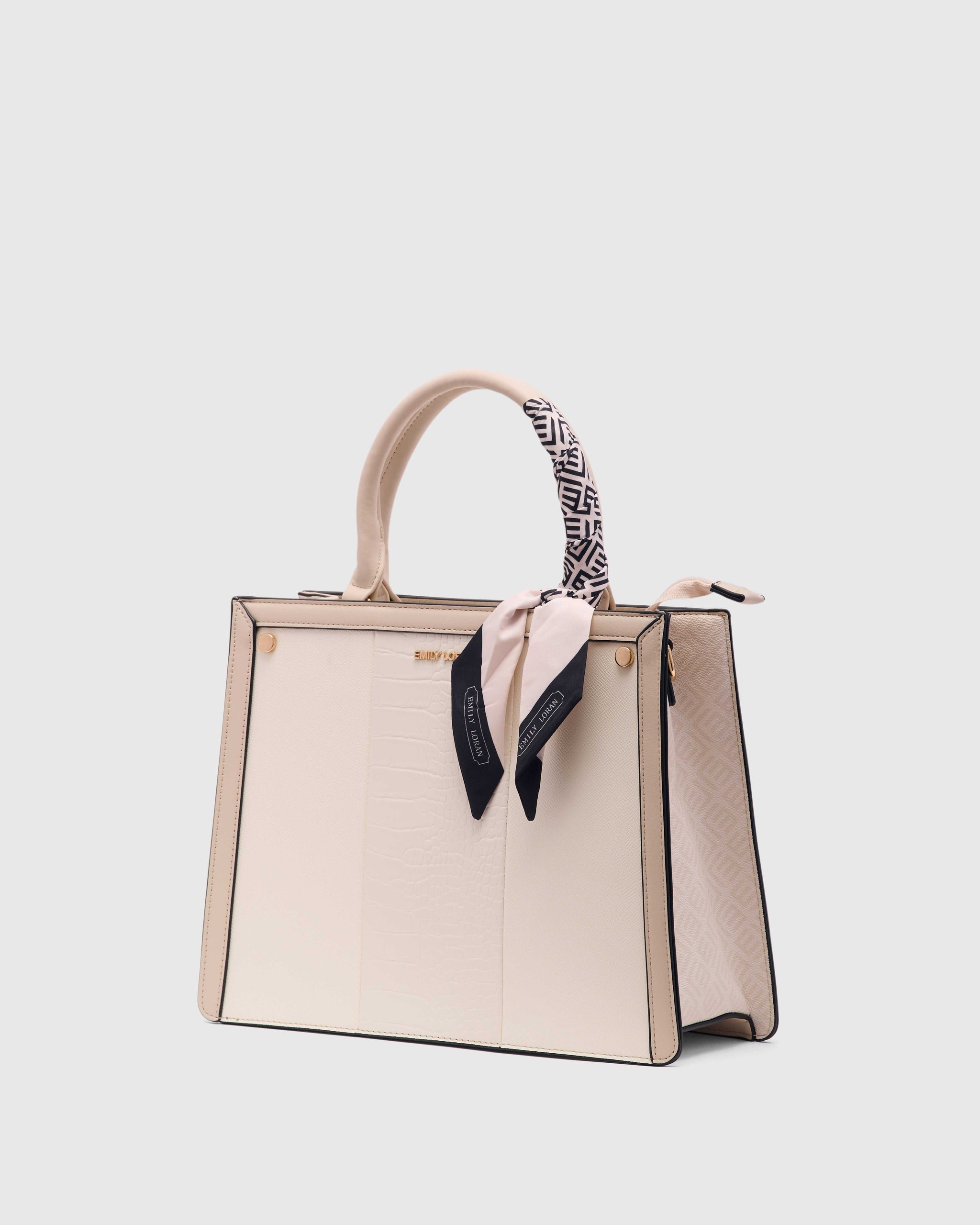 Roselle Handbag -Cream