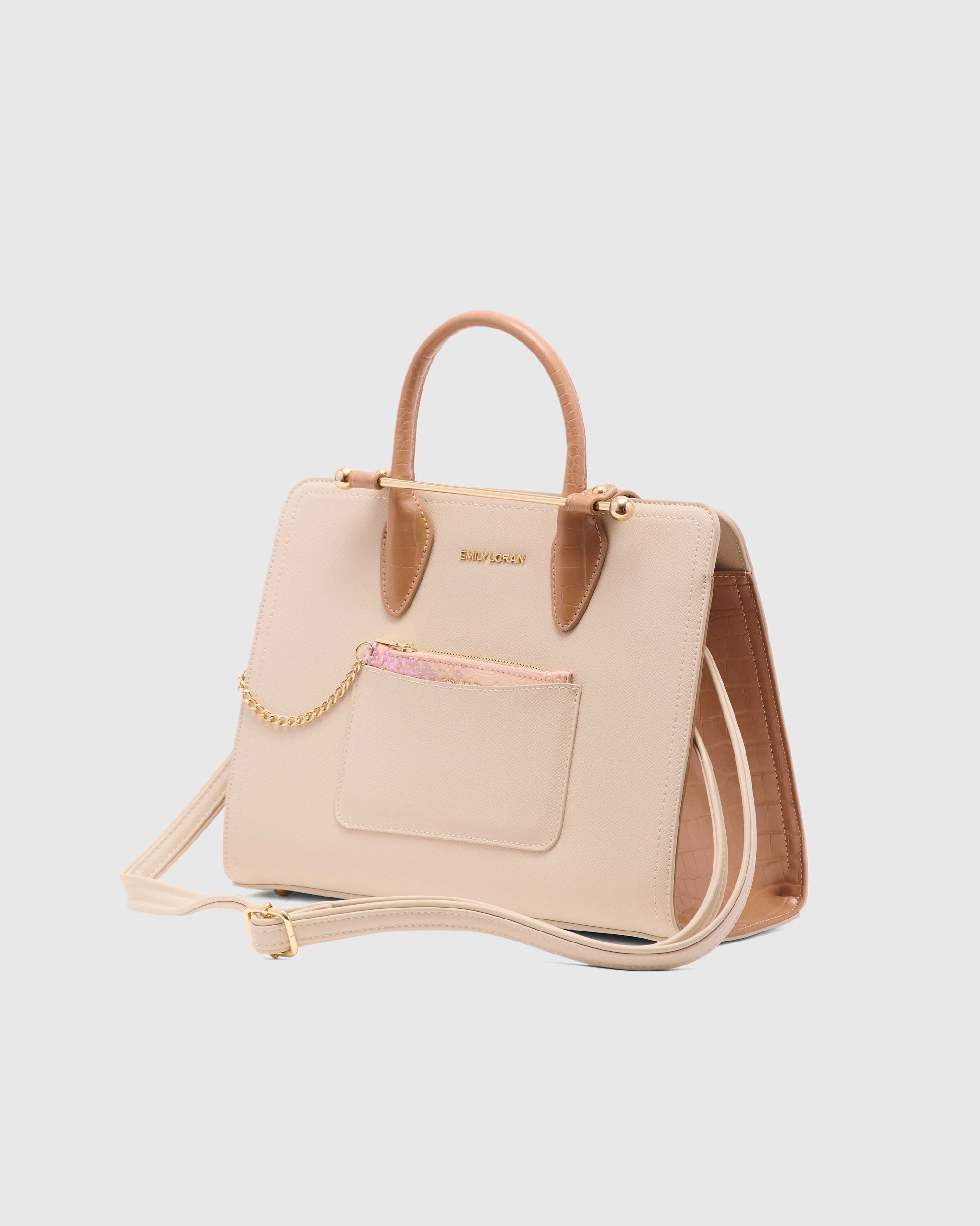 Vallora Handbag -Beige