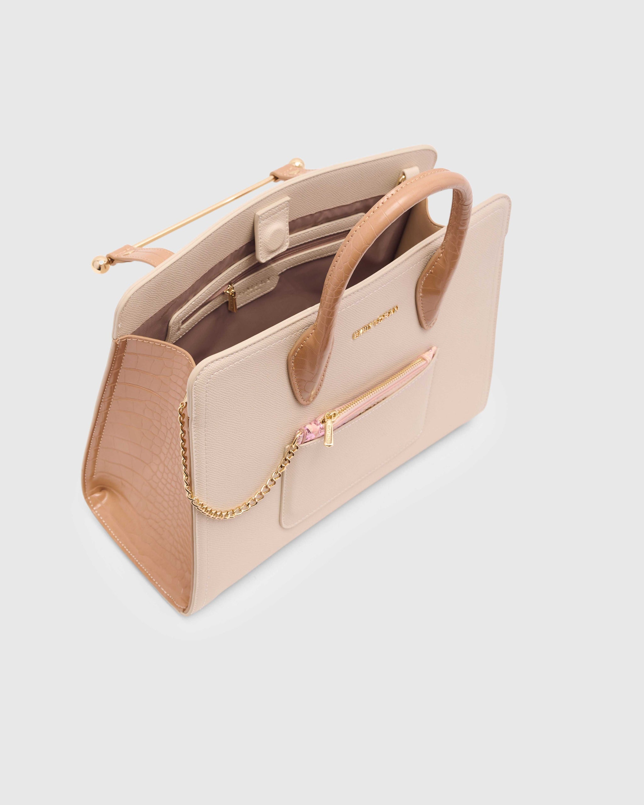Vallora Handbag -Beige