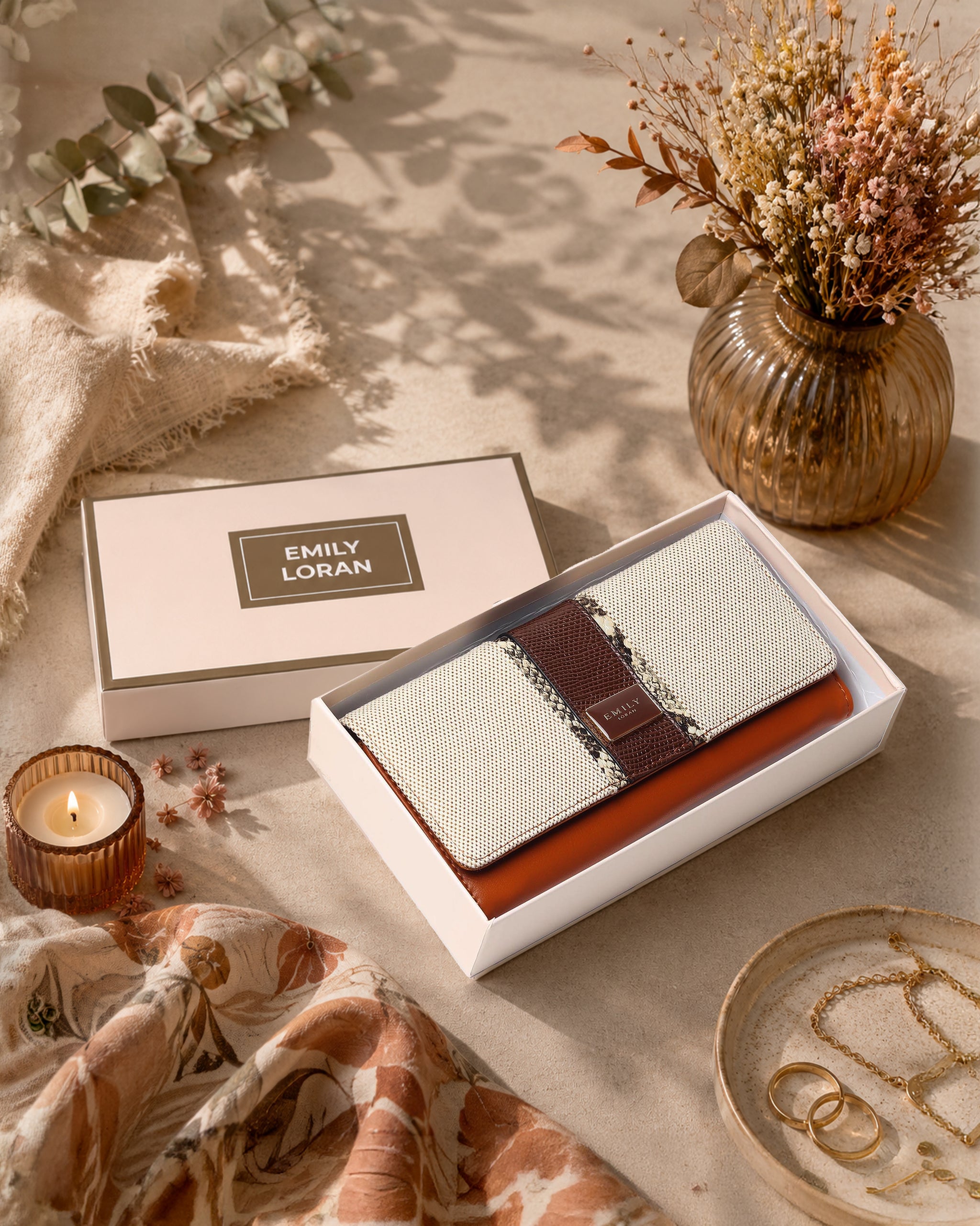 Capri Wallet- Beige