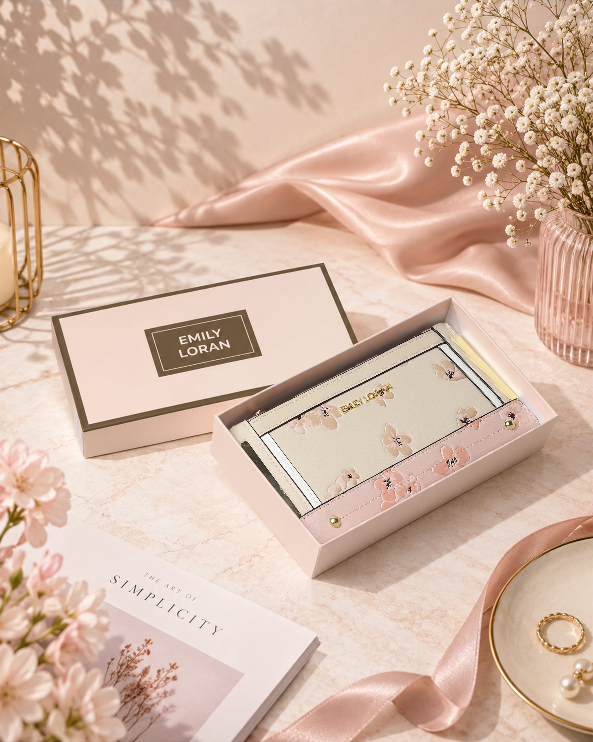 Rosalie Wallet- Cream