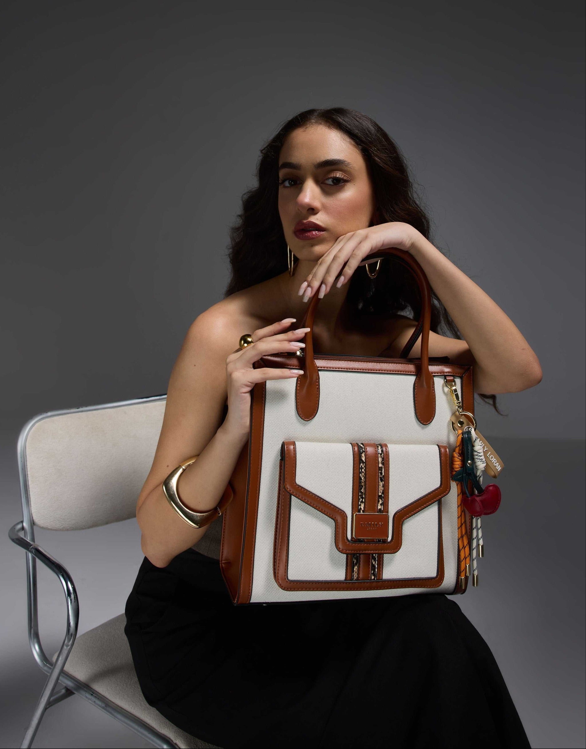 Evogue Charm Bag -Tan