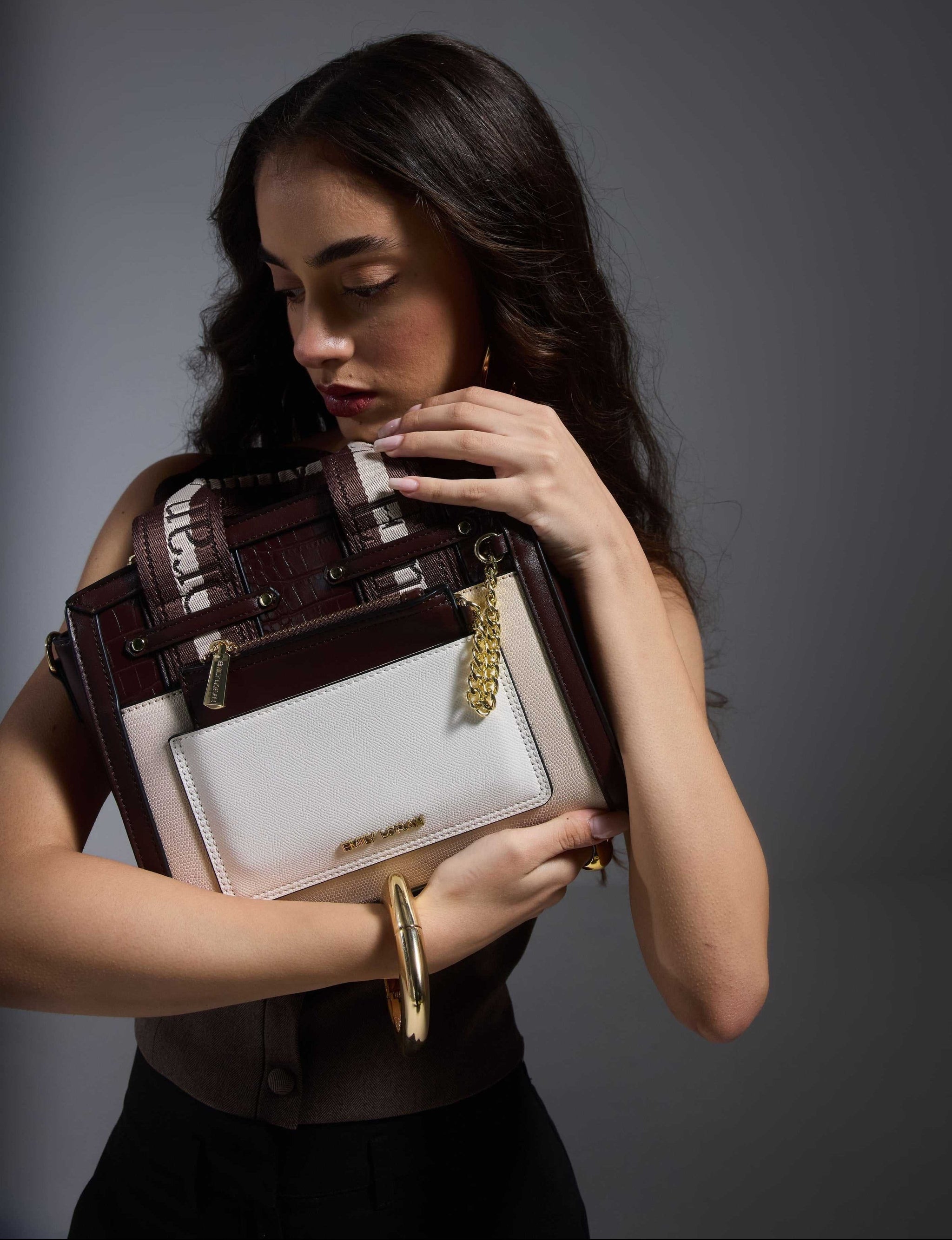 Elara Handbag - Dark Brown