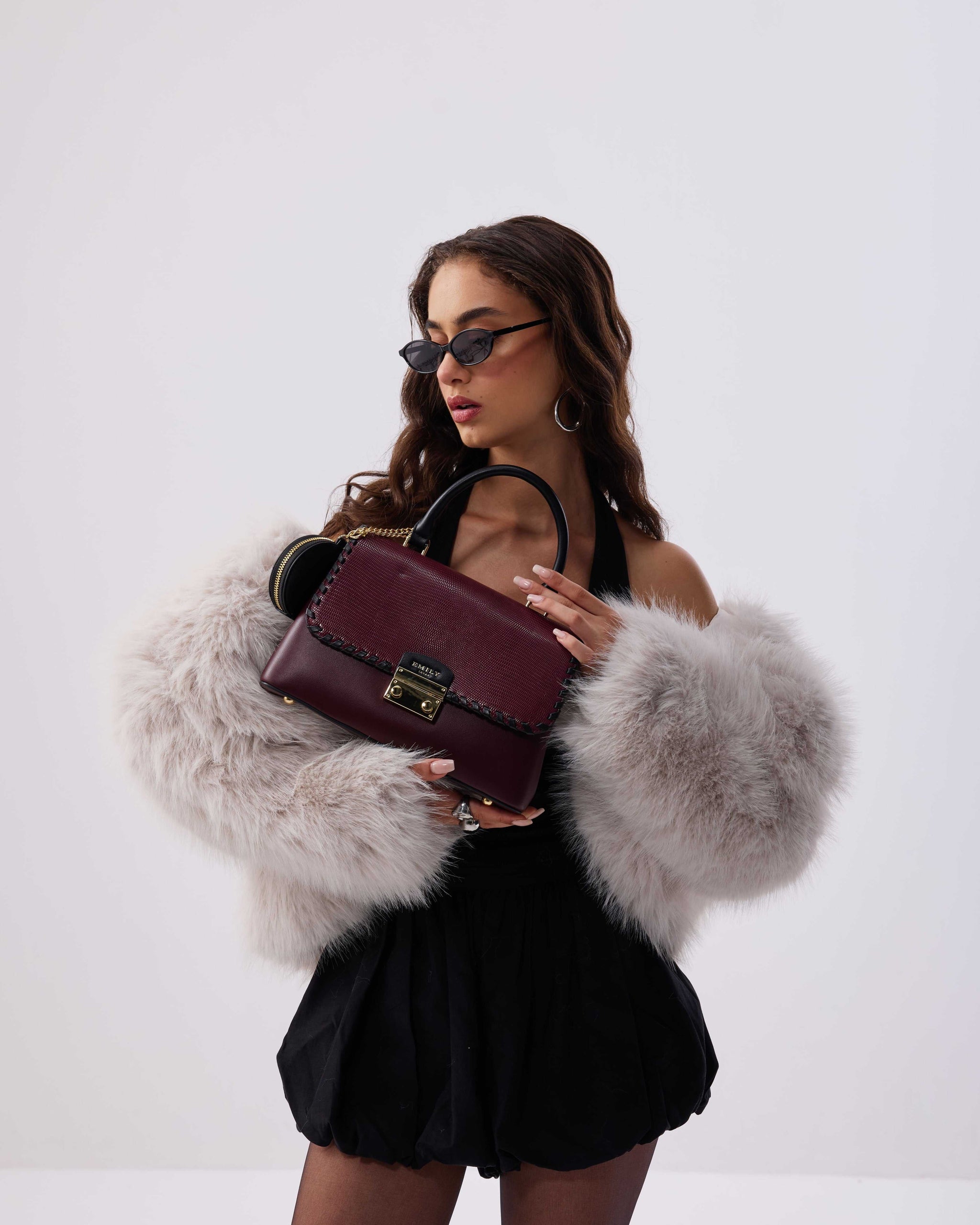 Noella Handbag - Wine