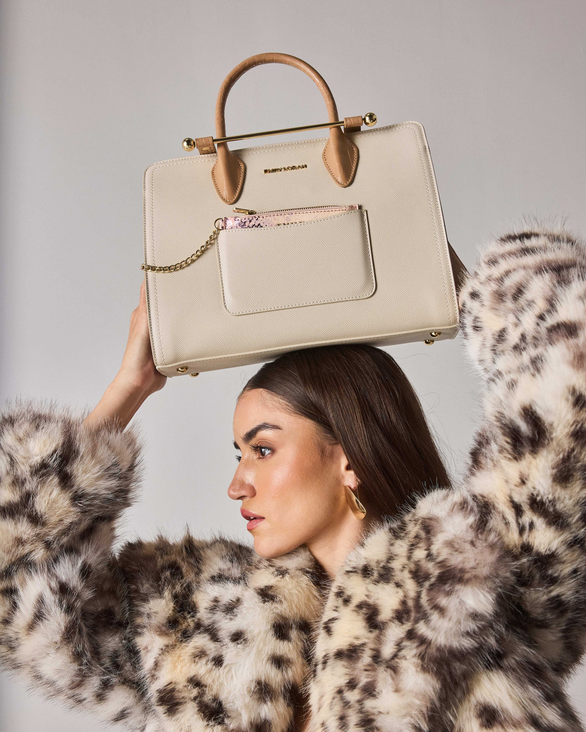 Vallora Handbag -Beige