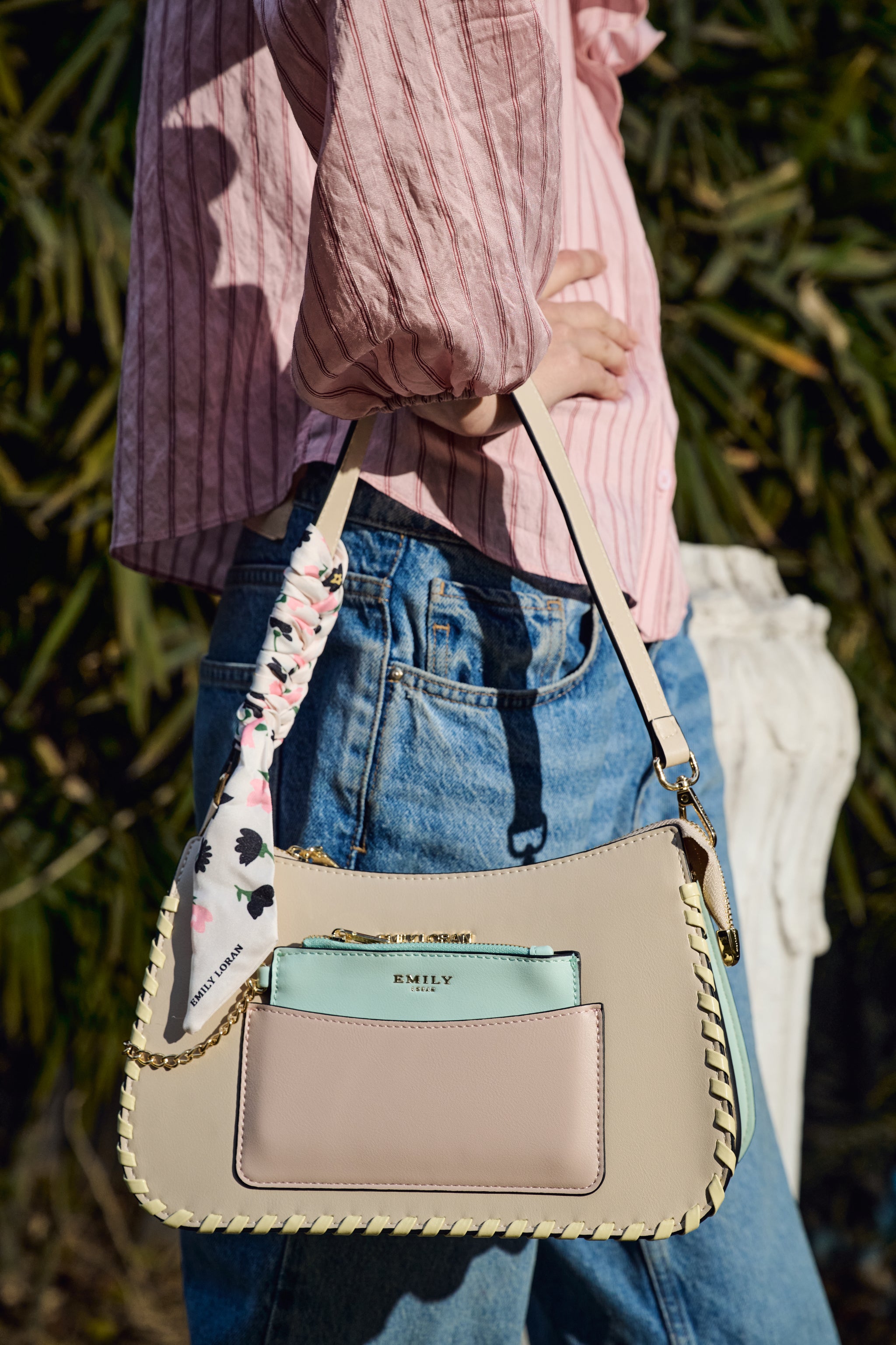 Dewdrop Shoulder Bag - Beige