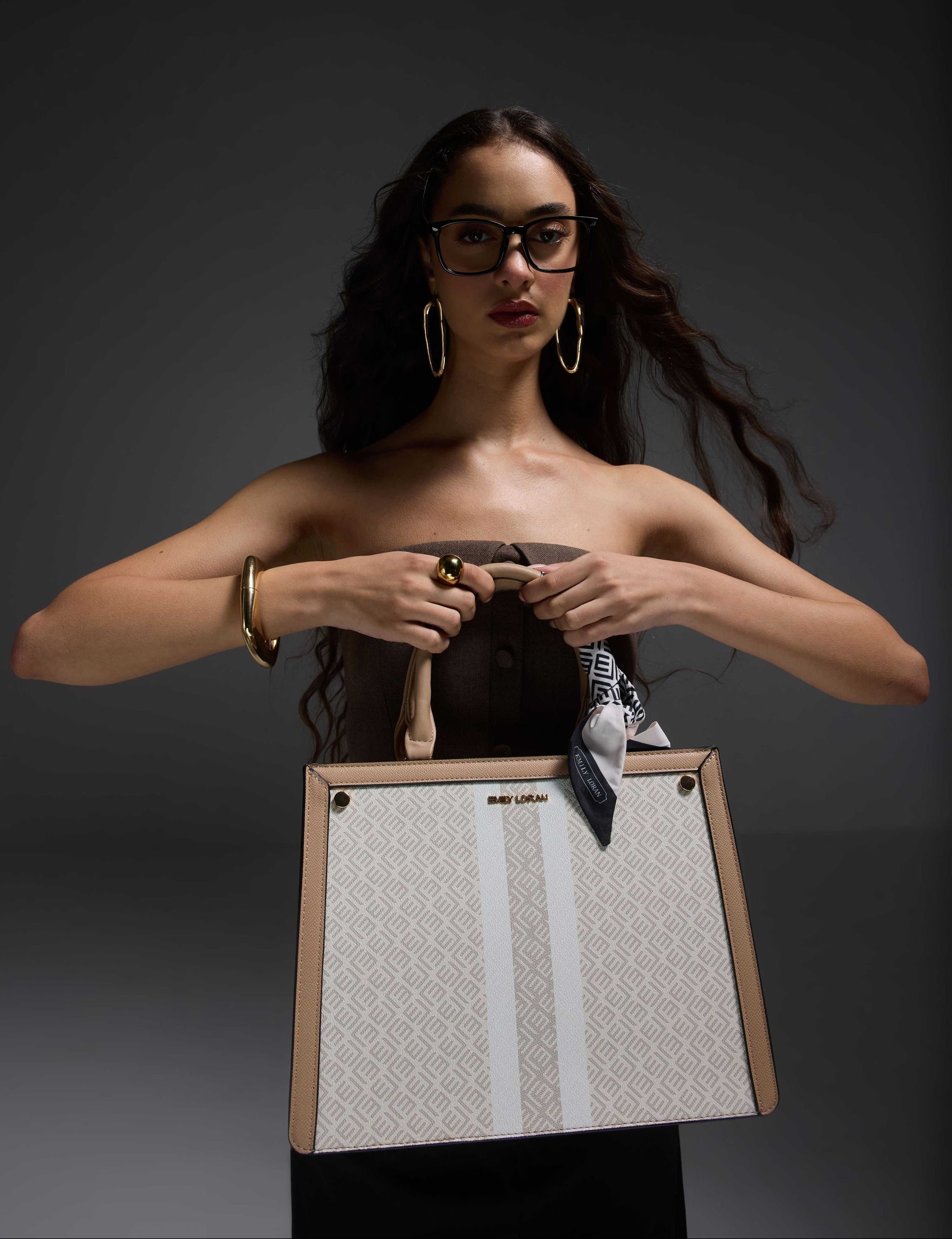 Roselle Handbag -Beige