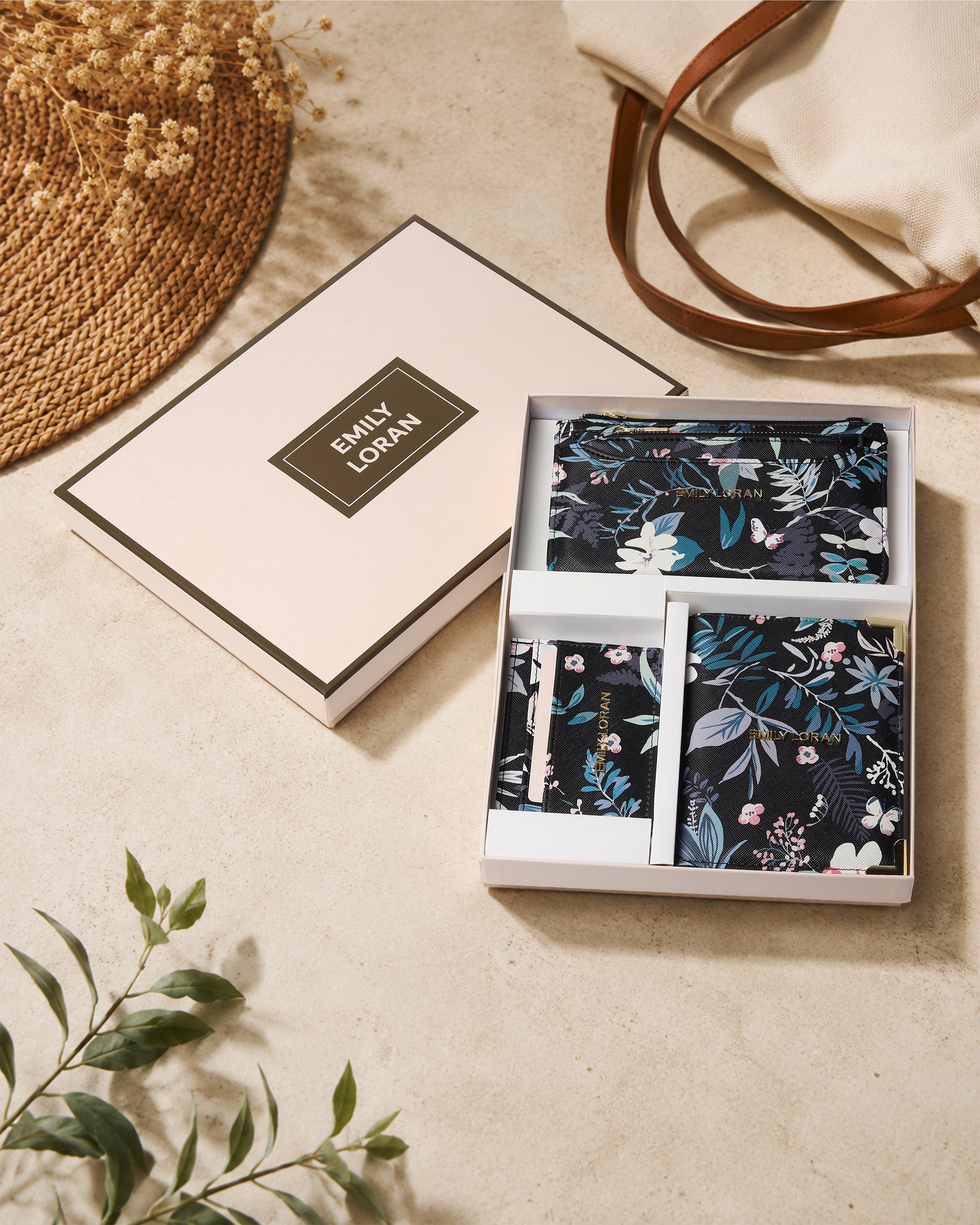 Emily Loran Signature Gift Set- Black Floral