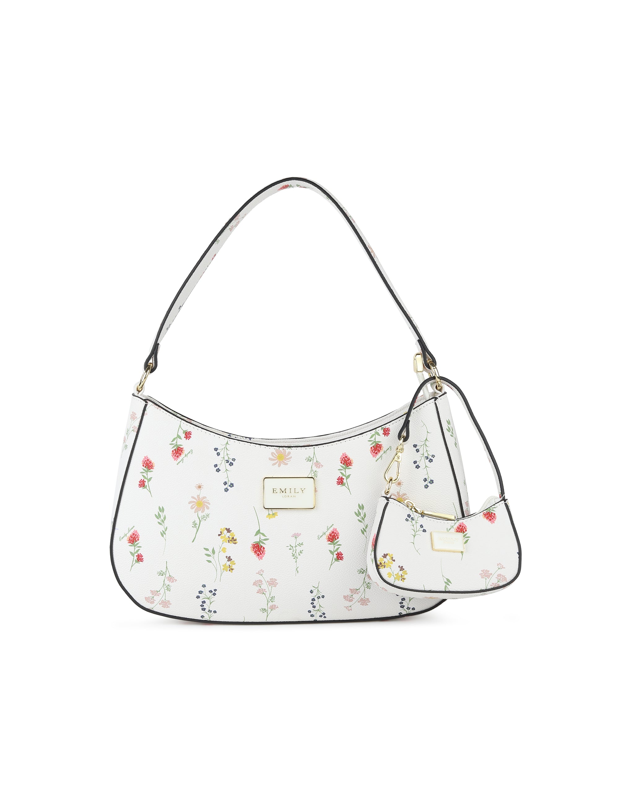 Opaline Duo Shoulder Bag- White Floral