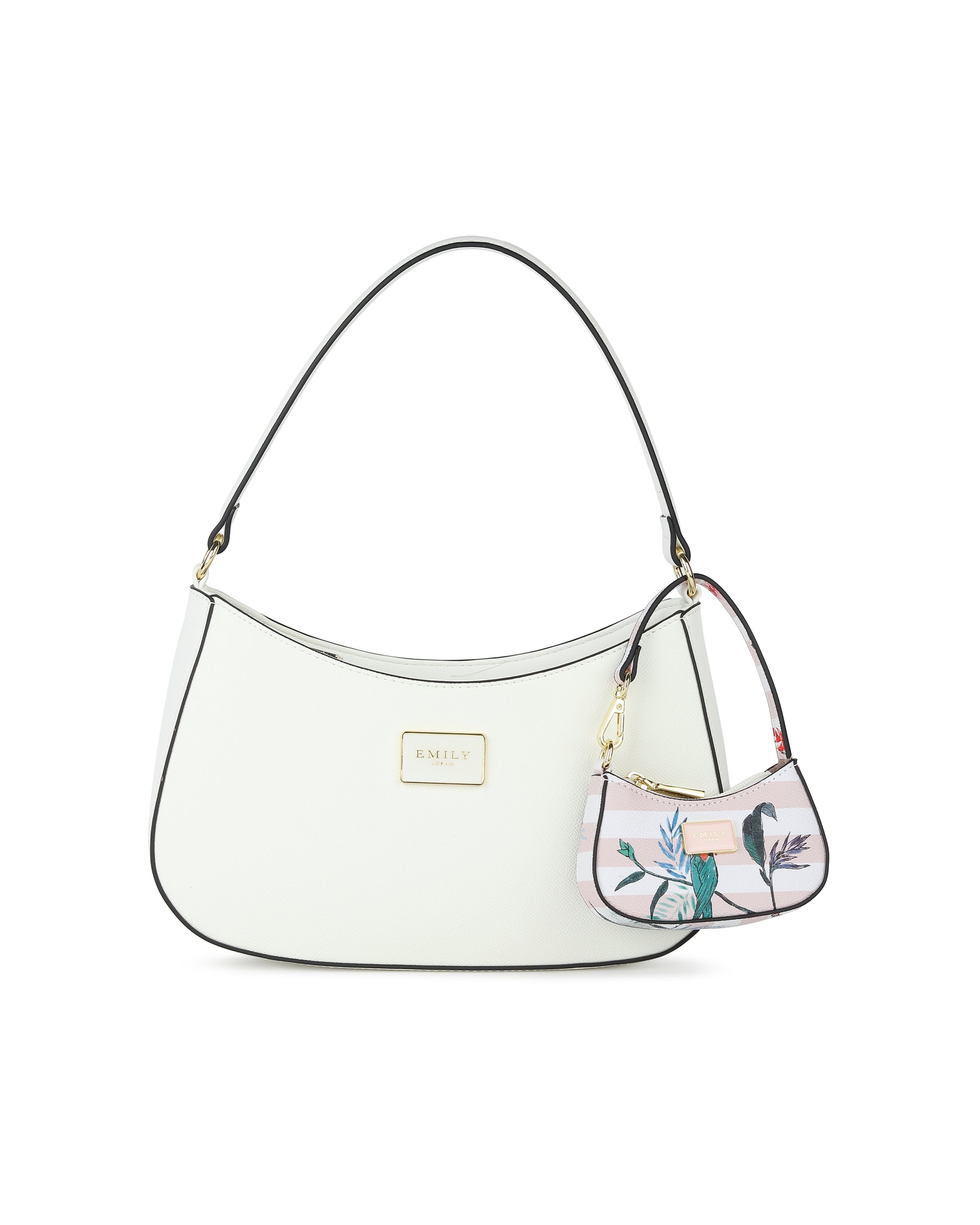 Opaline Duo Shoulder Bag- White