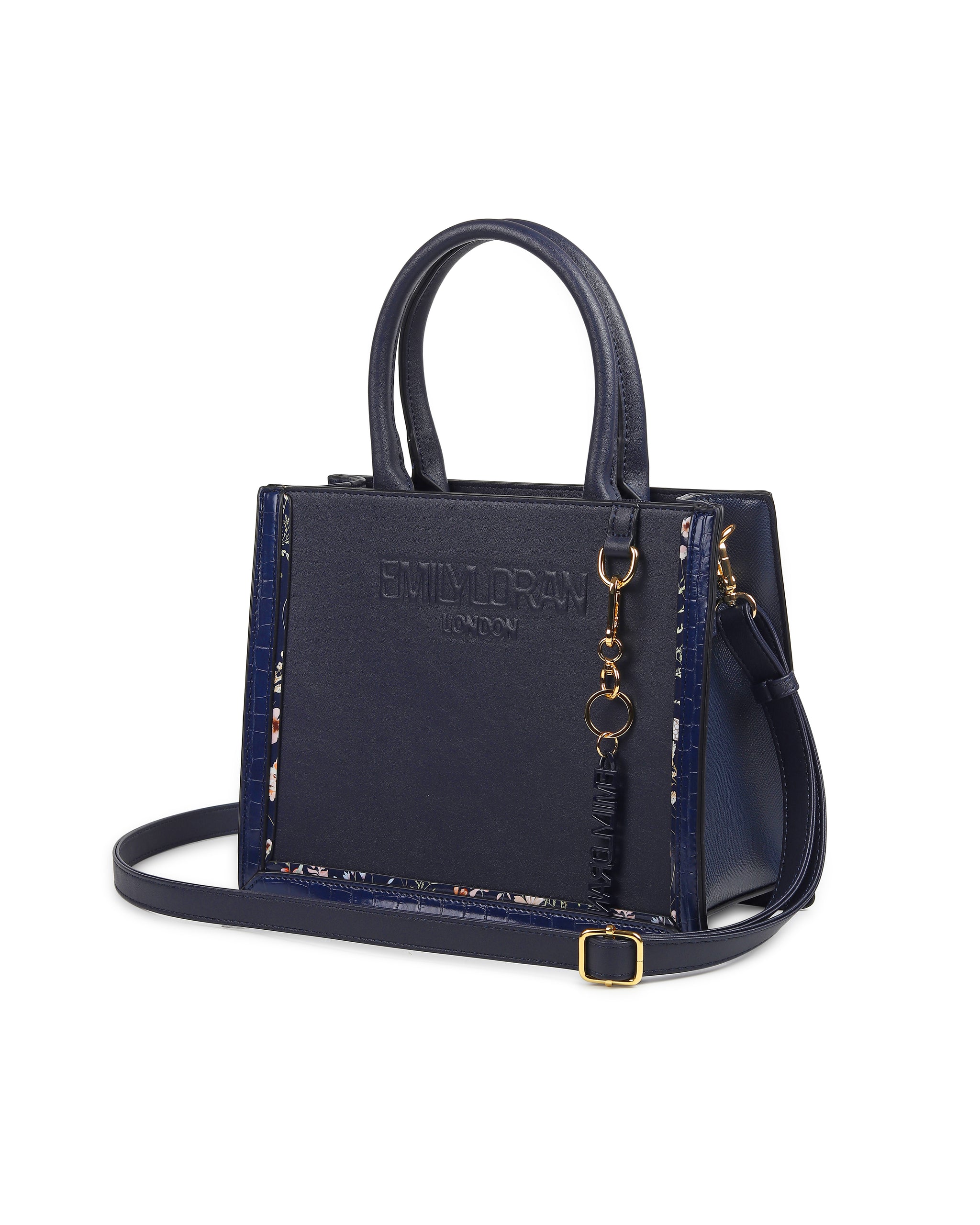 Zivaracharm Handbag- Navy