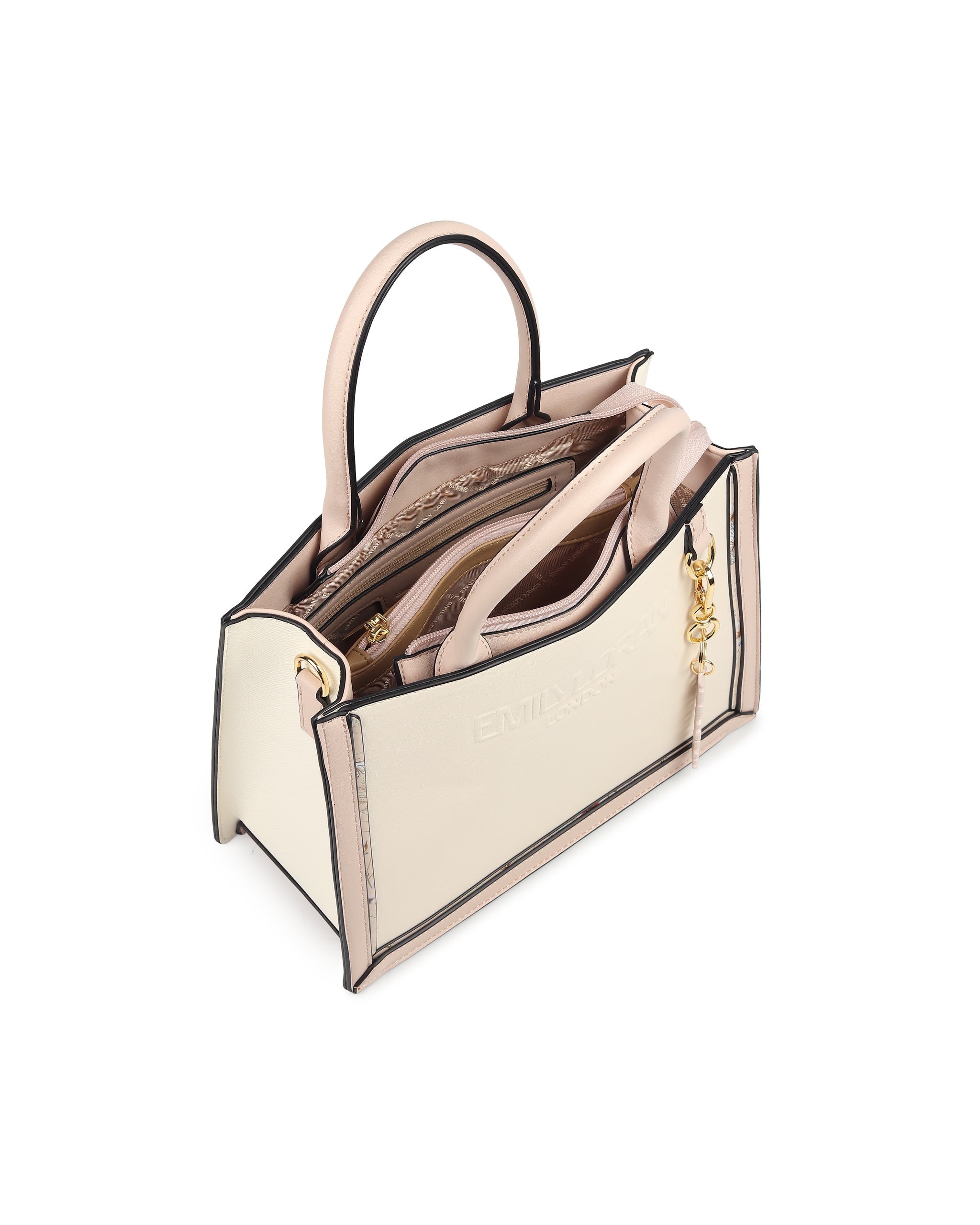 Zivaracharm Handbag- Beige
