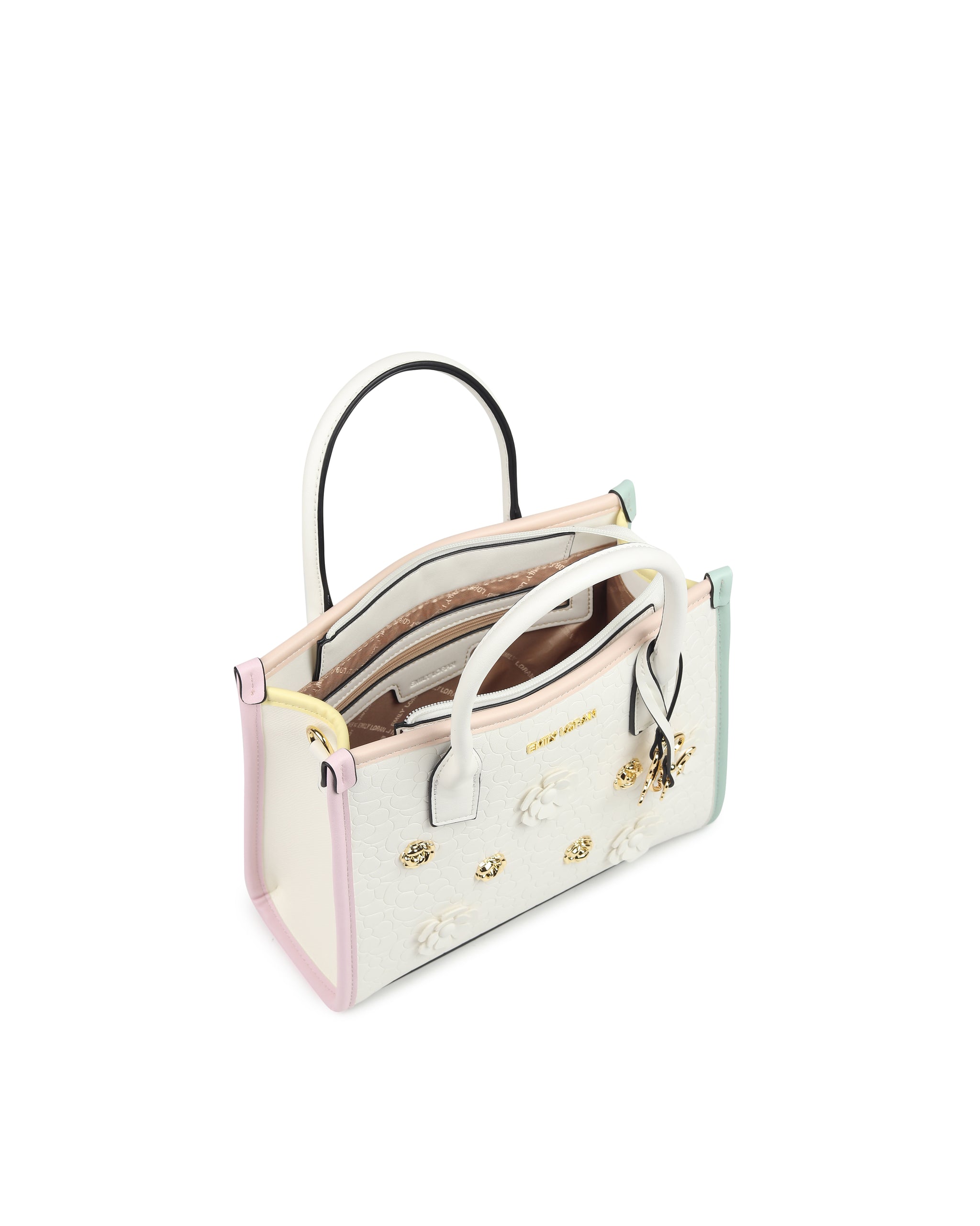 Bloomelle Handbag- White Multi