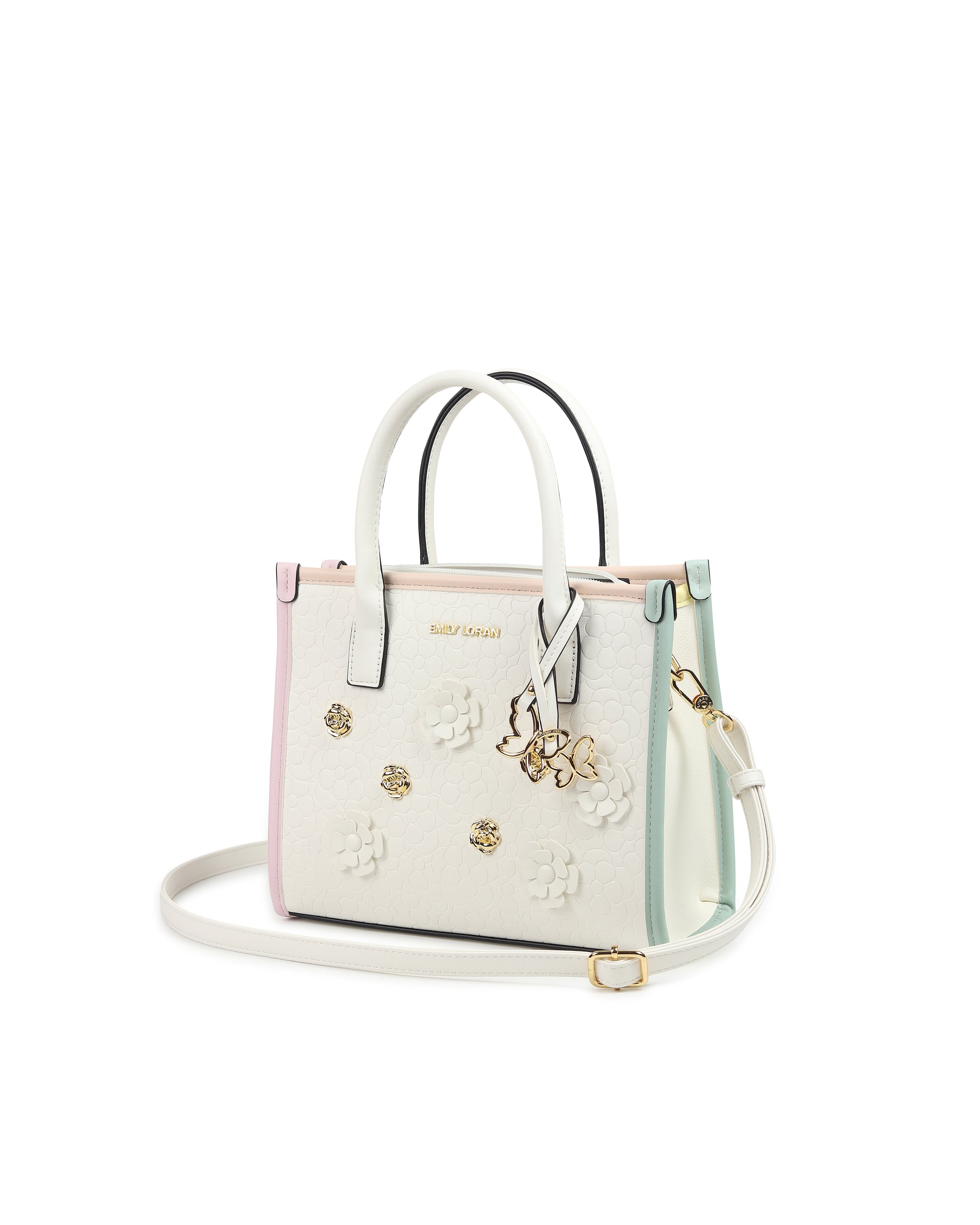 Bloomelle Handbag- White Multi