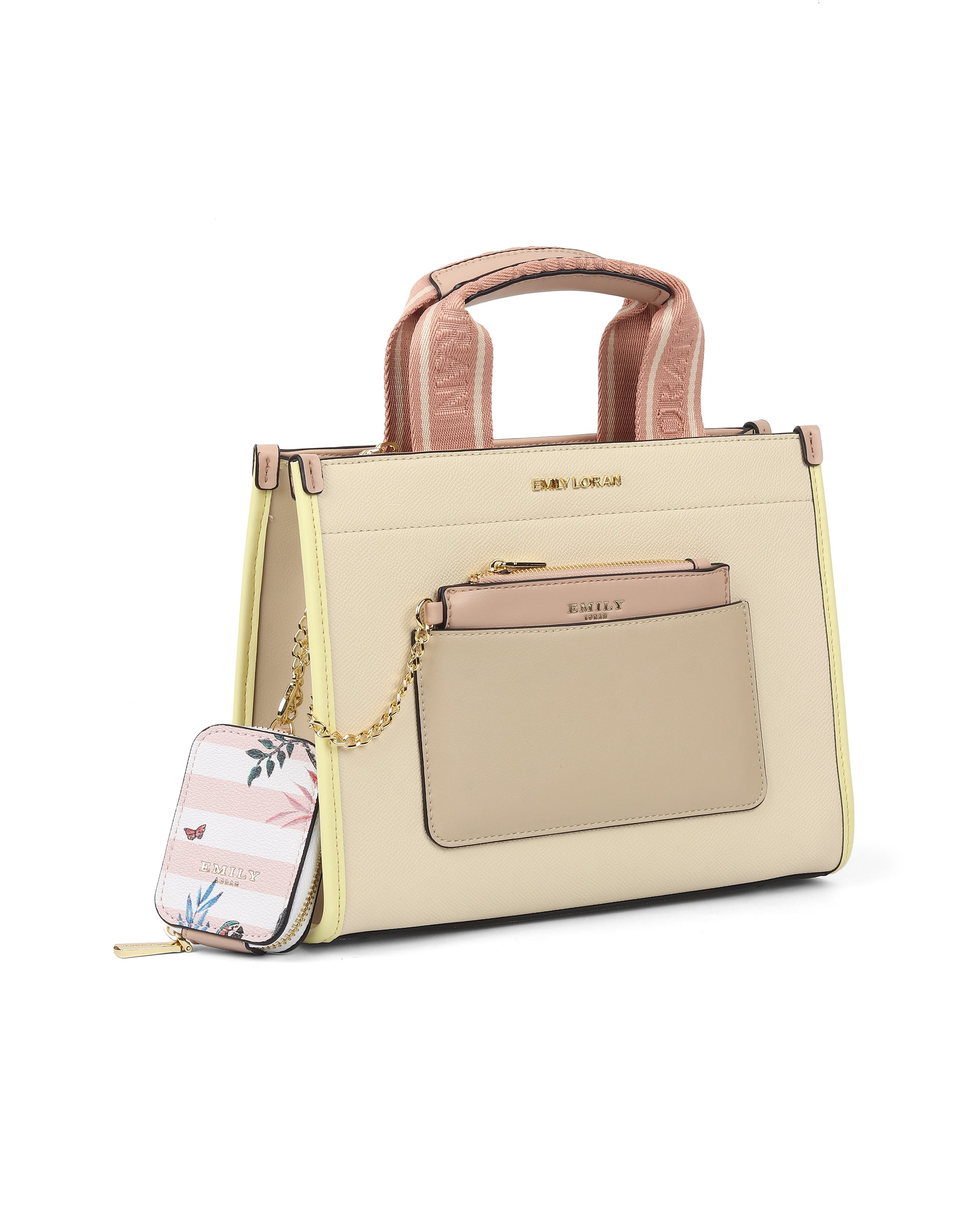 Charm Carry Handbag- Pink