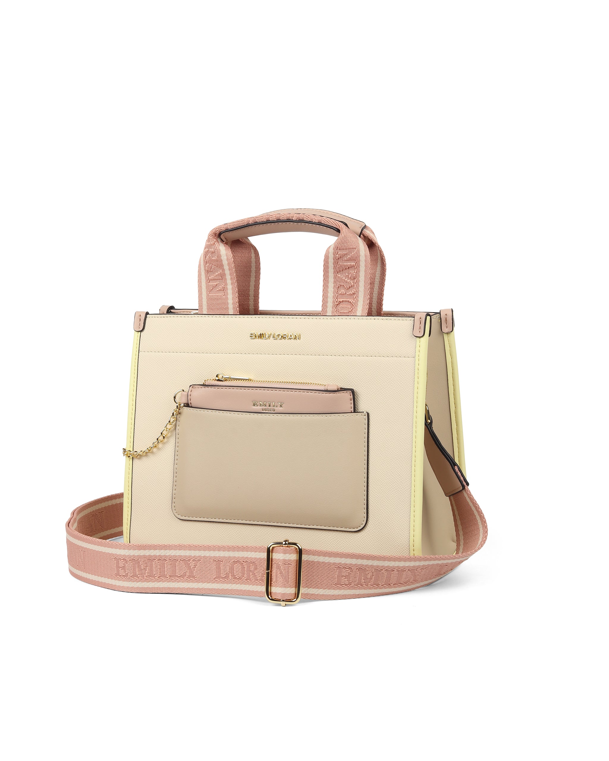 Charm Carry Handbag- Pink