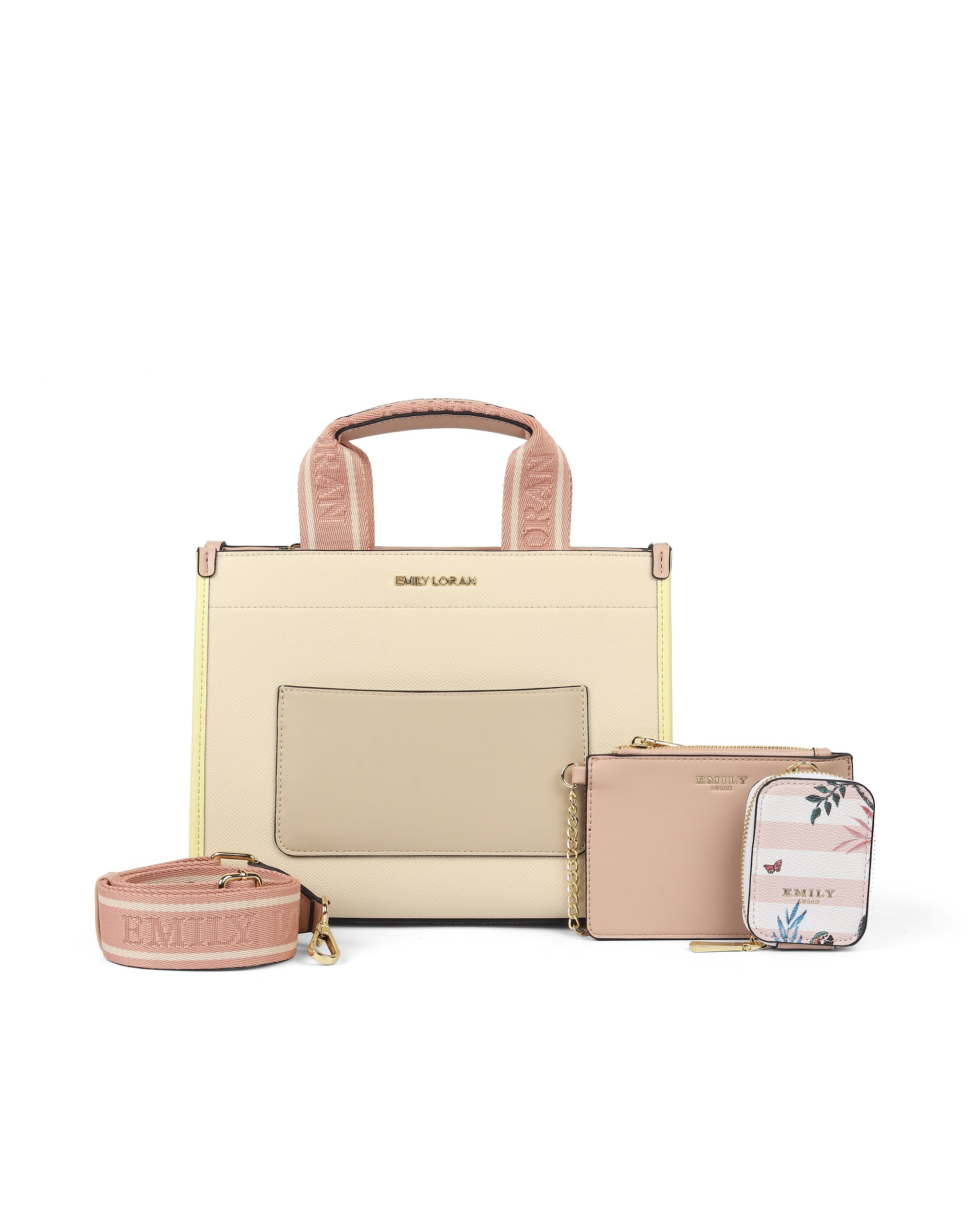 Charm Carry Handbag- Pink