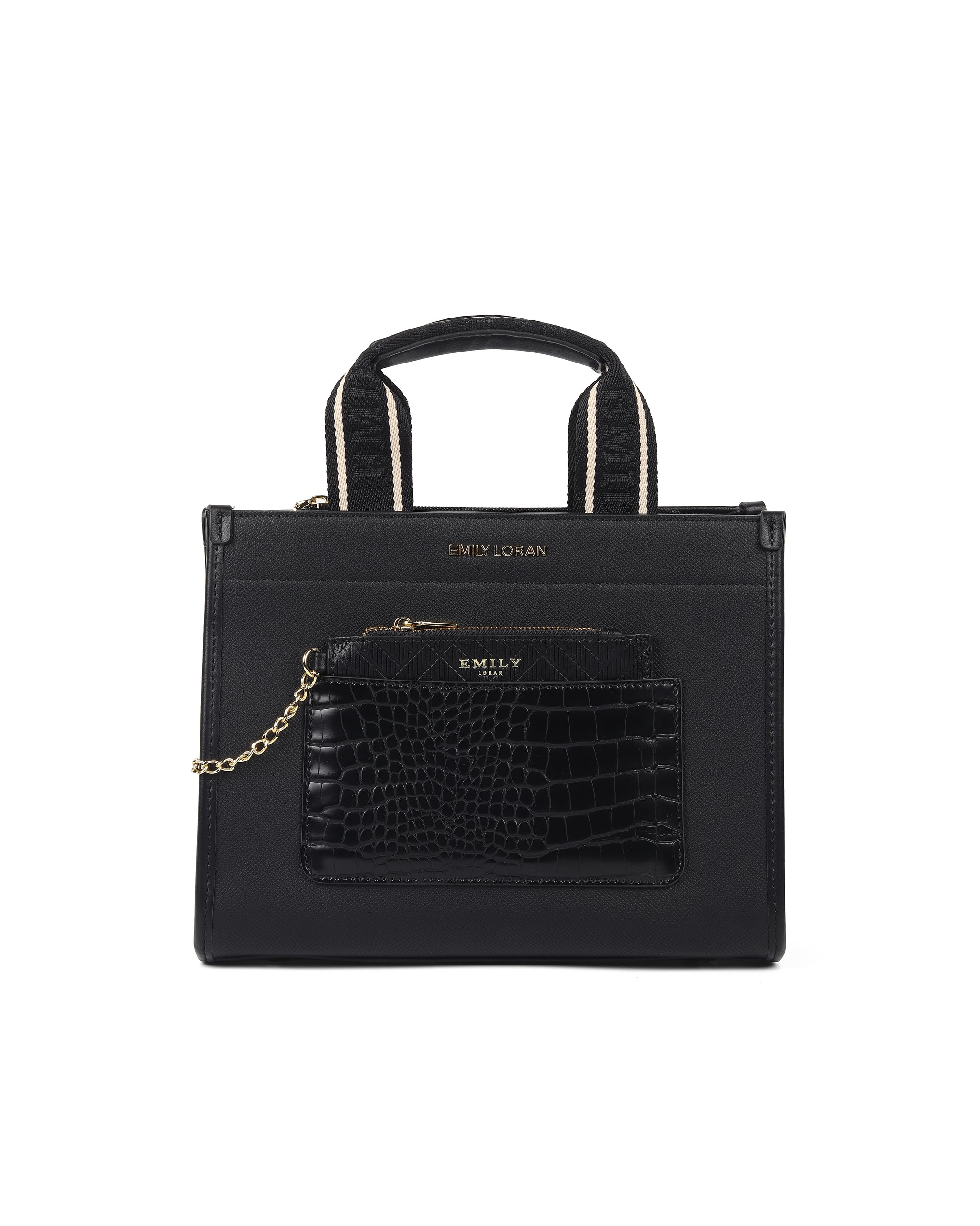 Charm Carry Handbag- Black