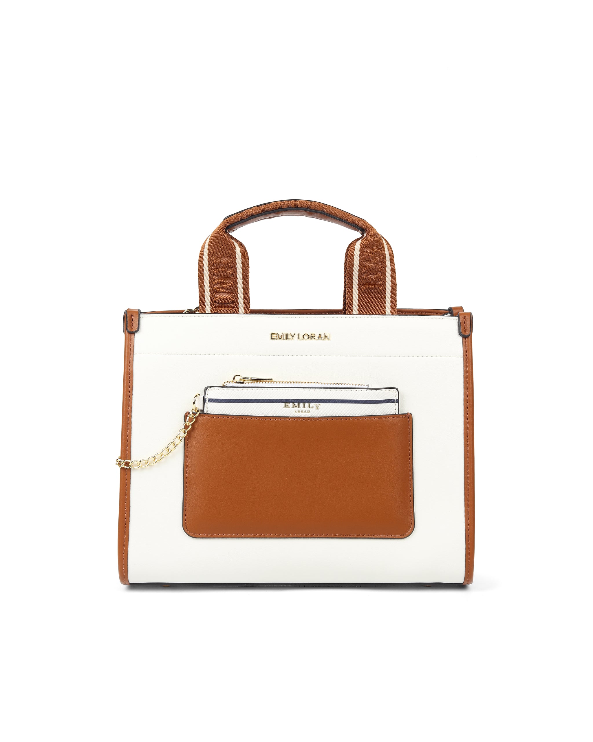 Charm Carry Handbag- Stripes