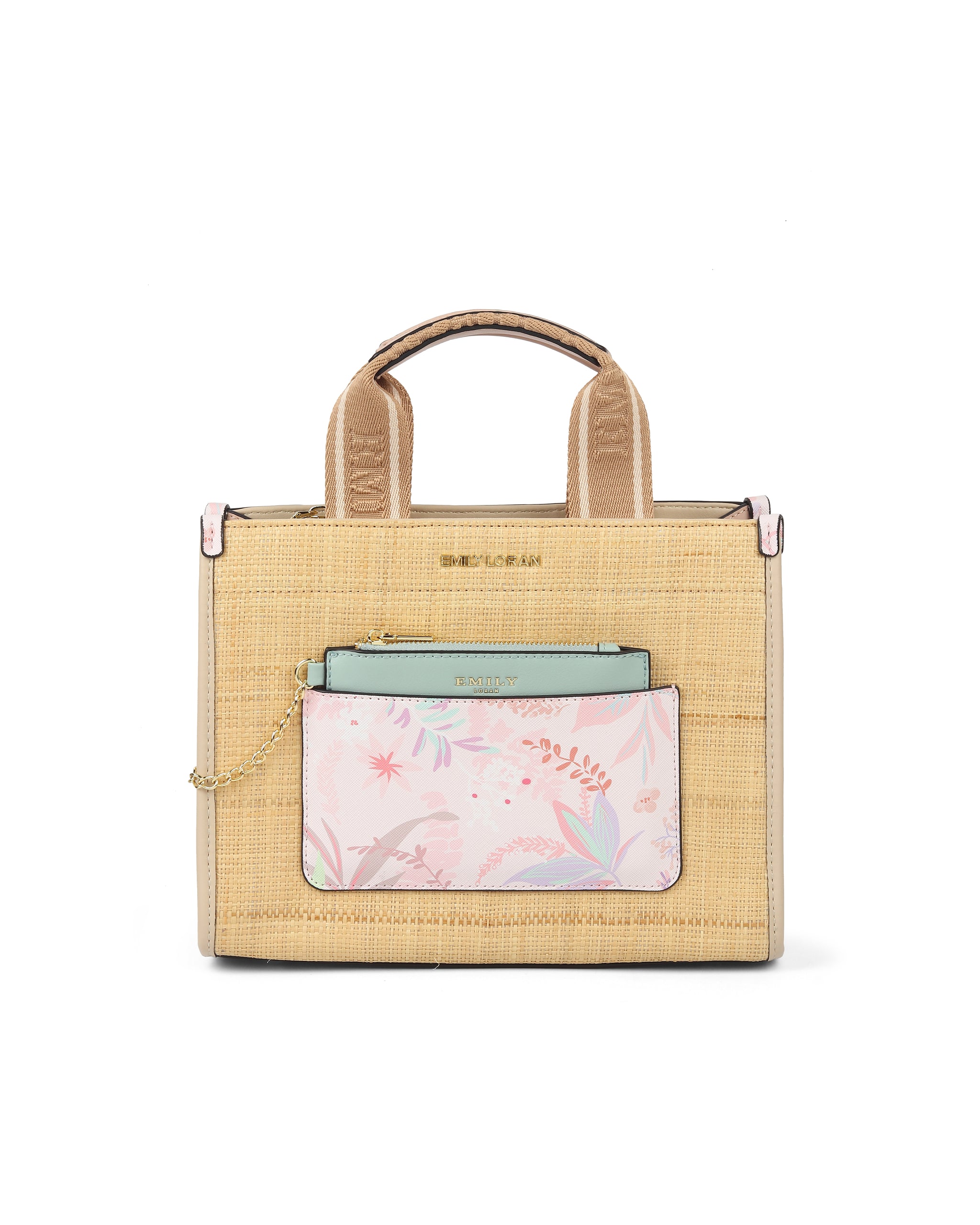 Charm Carry Handbag- Beige