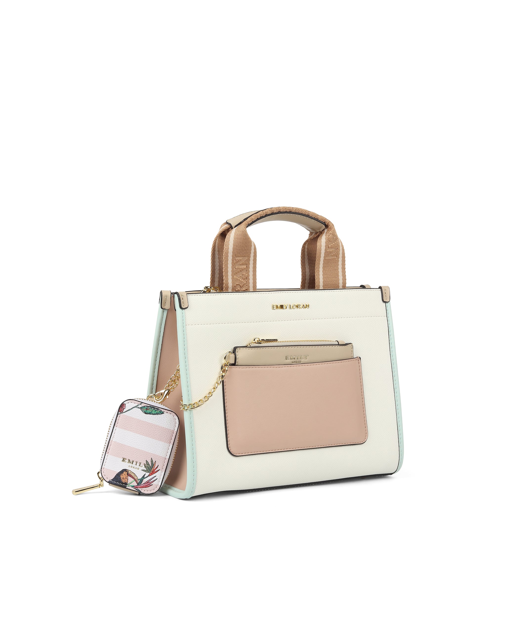 Charm Carry Handbag- White
