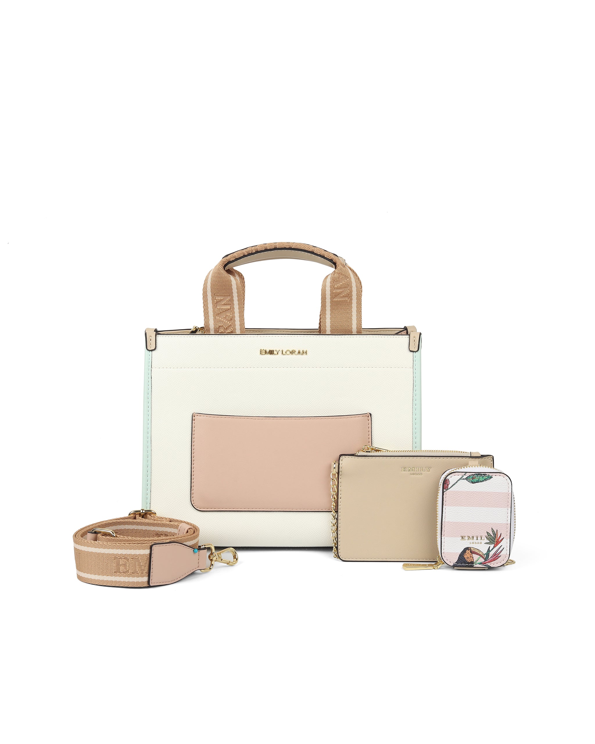 Charm Carry Handbag- White